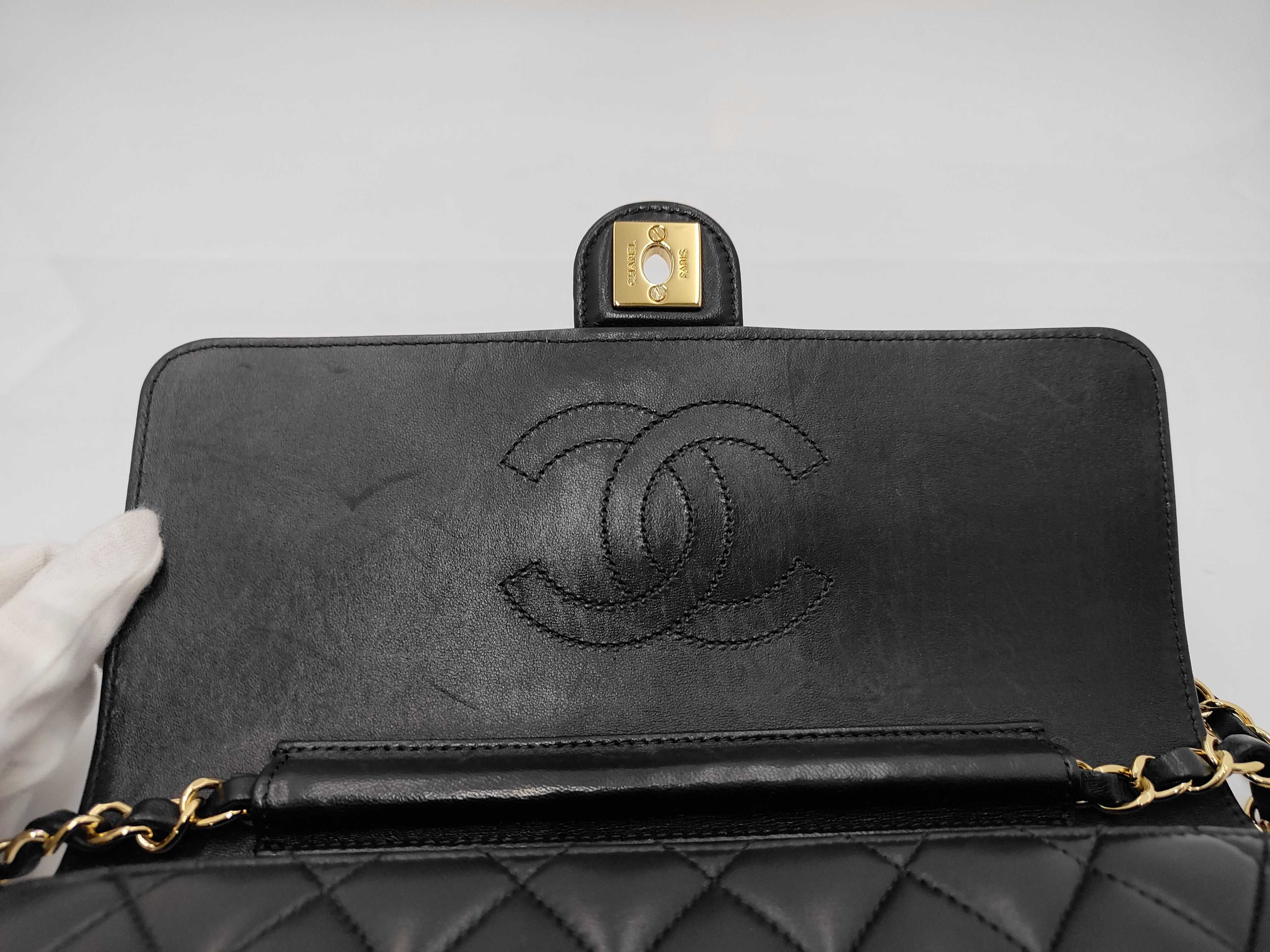 A03570 Single Flap Matelassé Shoulder Bag (Serial Number 14) Gold Hardware — view 8