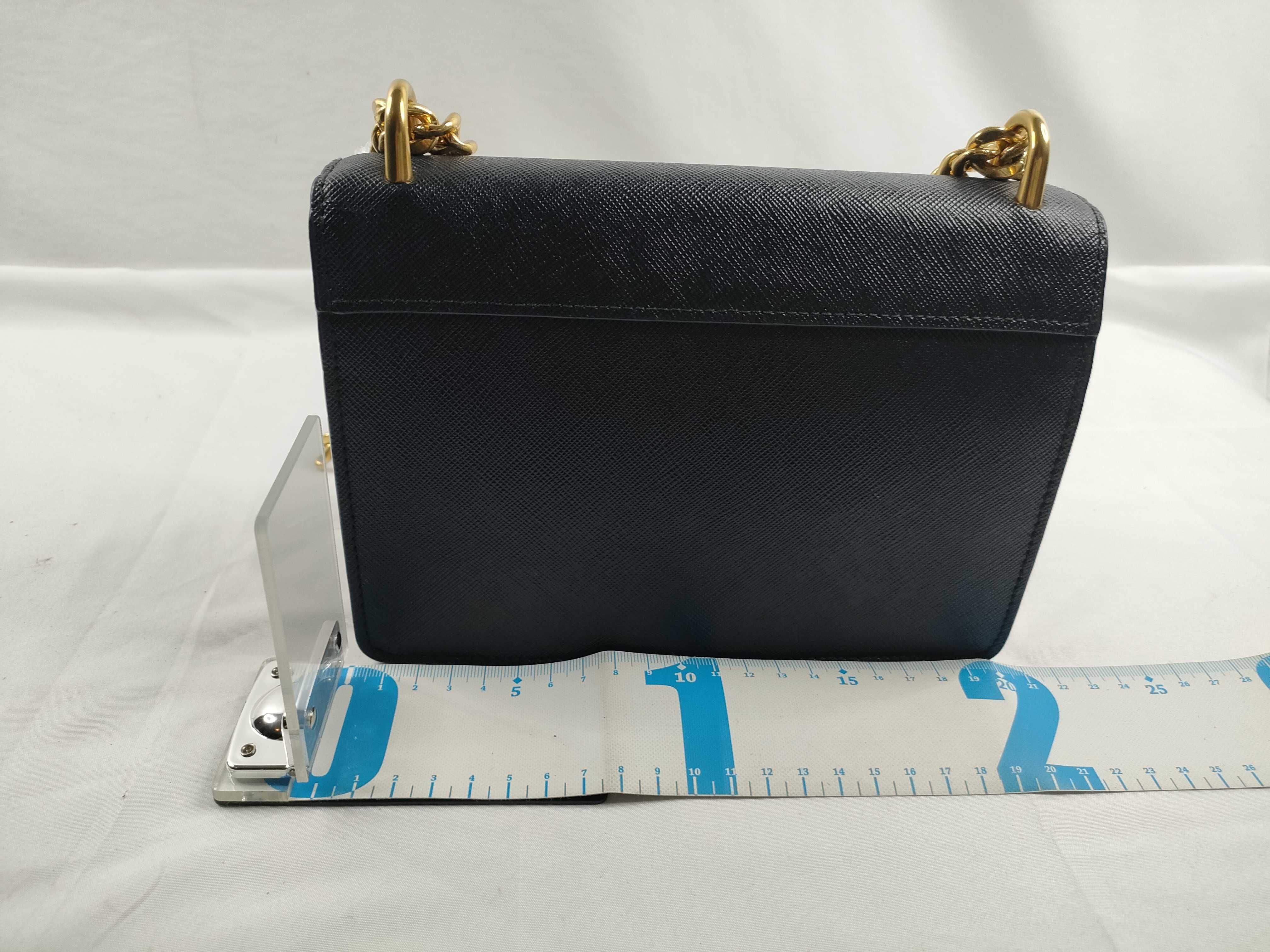 Chain Shoulder Bag, Leather, Black Shoulder Bag — view 2