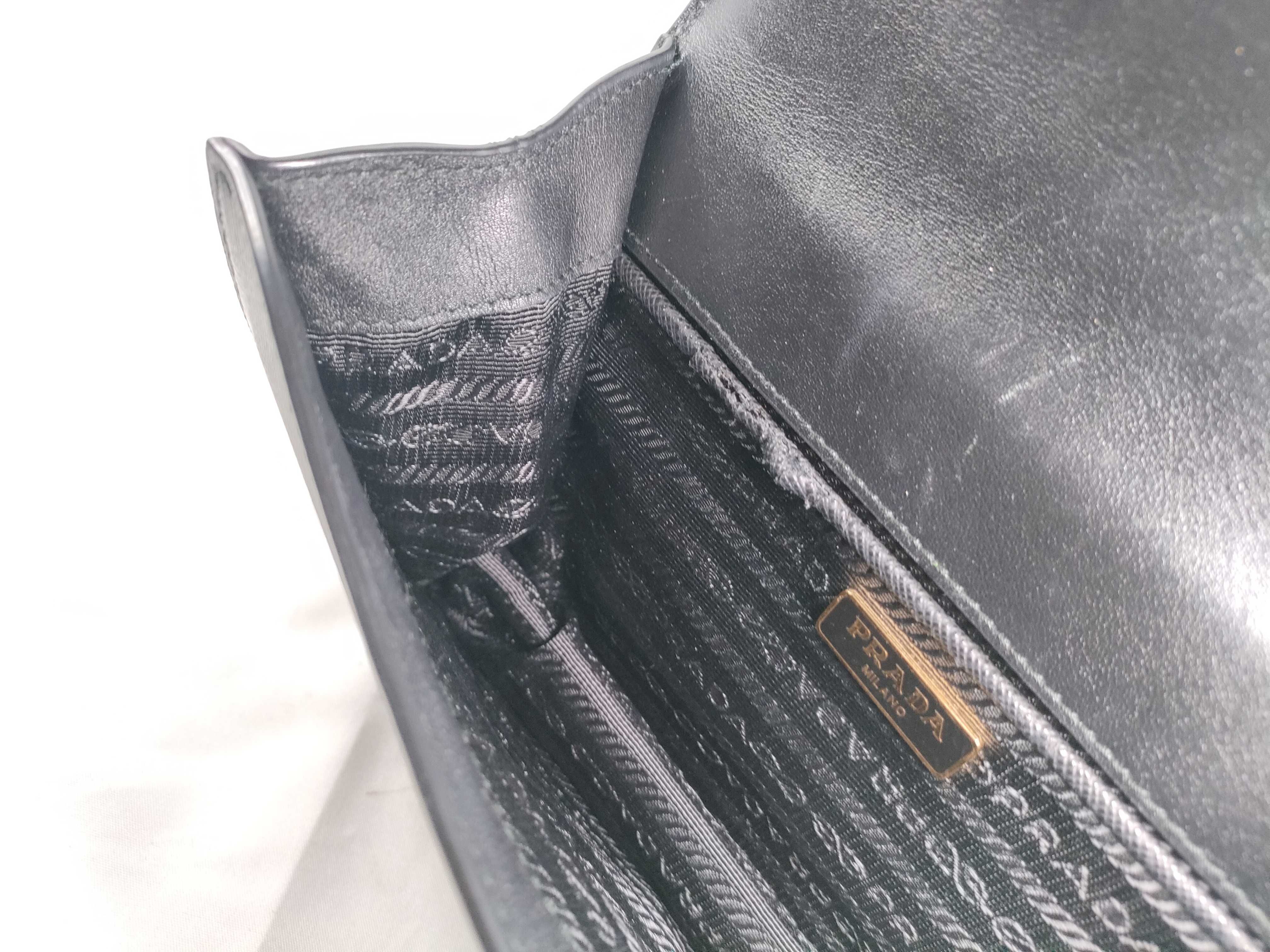 Chain Shoulder Bag, Leather, Black Shoulder Bag — view 11