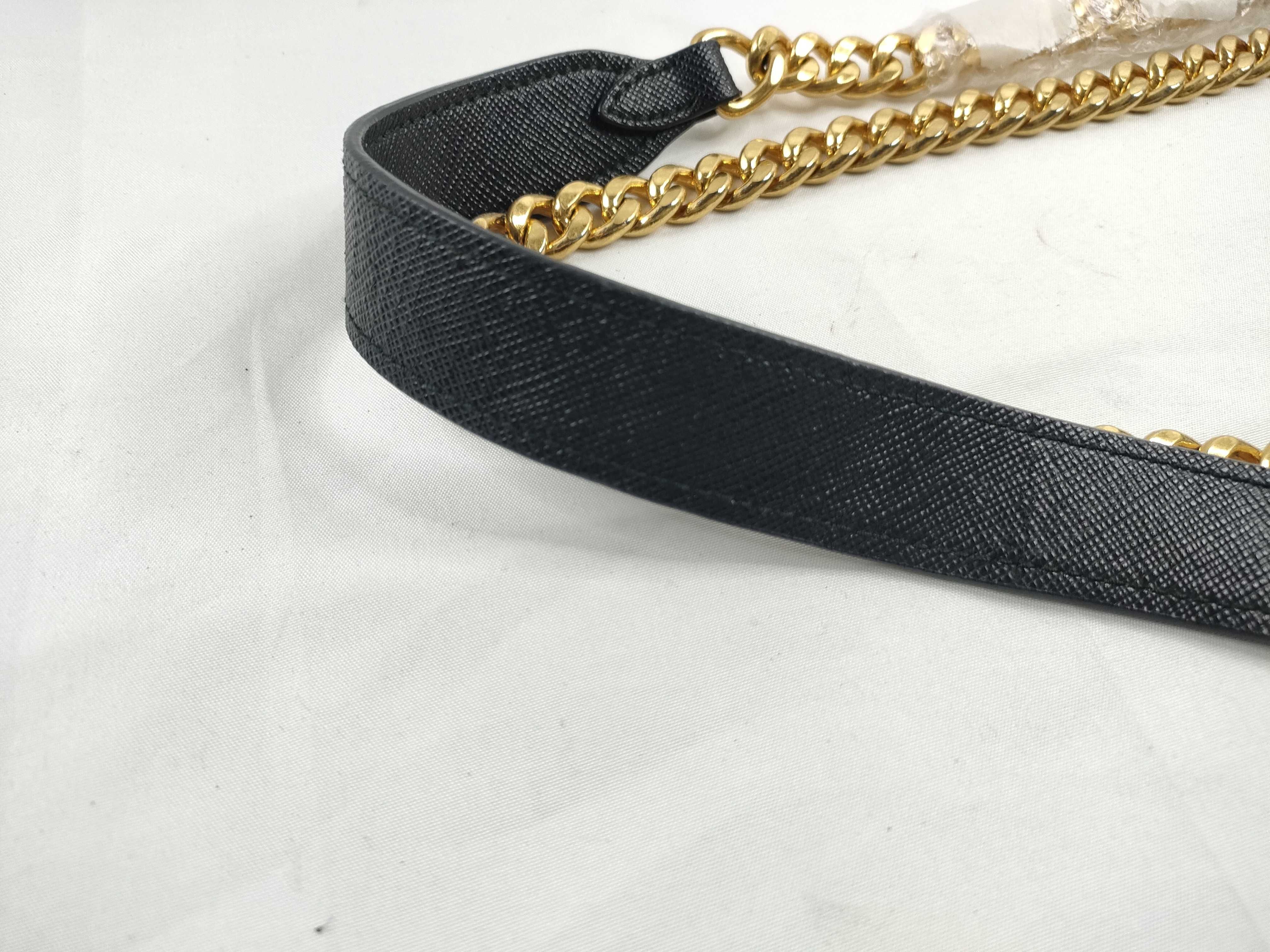 Chain Shoulder Bag, Leather, Black Shoulder Bag — view 7