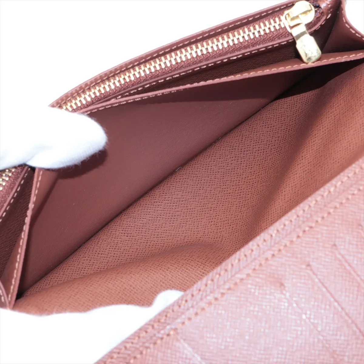 Monogram Portefeuille Brazza M66540 Brown Long Wallet (RFID detected) — view 6