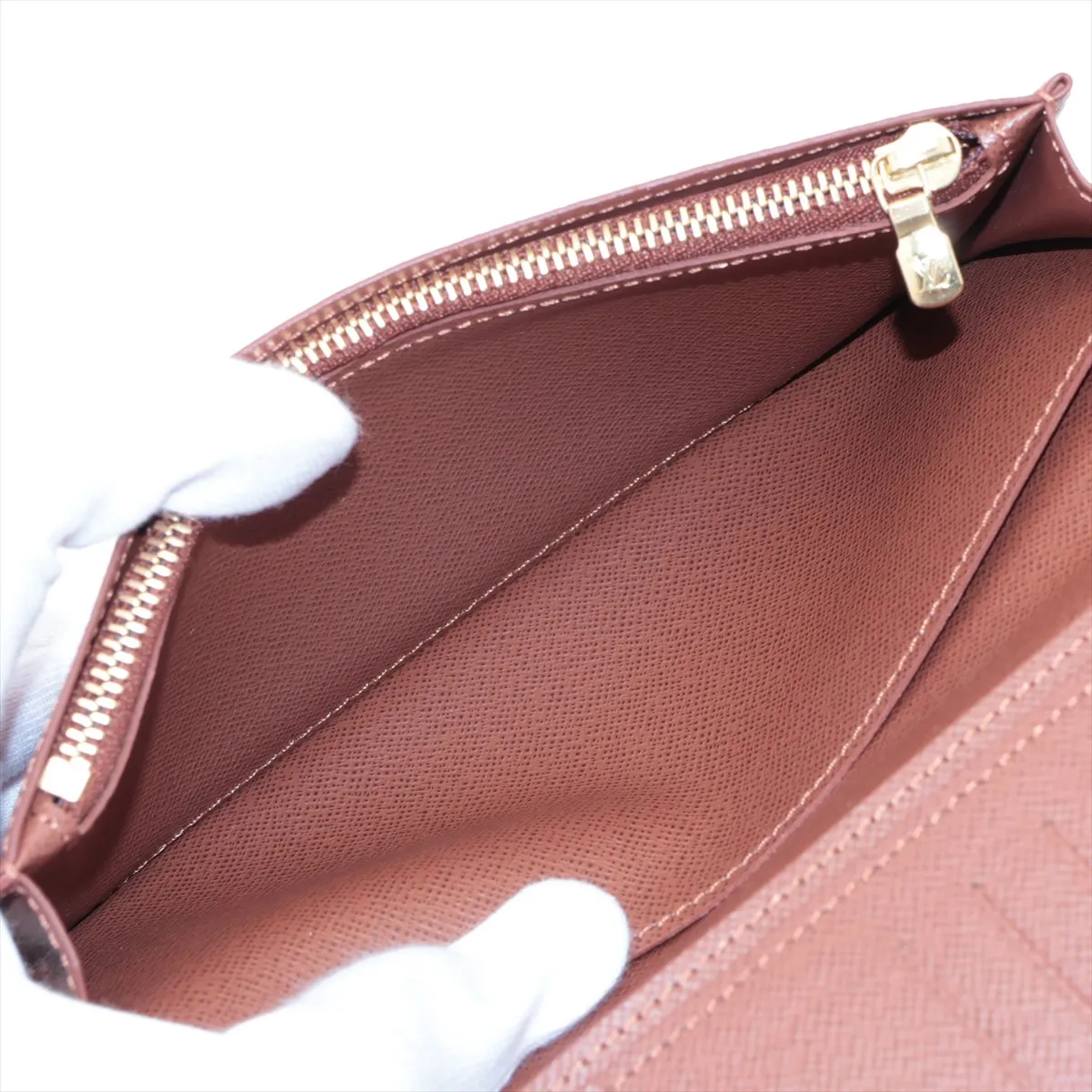 Monogram Portefeuille Brazza M66540 Brown Long Wallet (RFID detected) — view 7