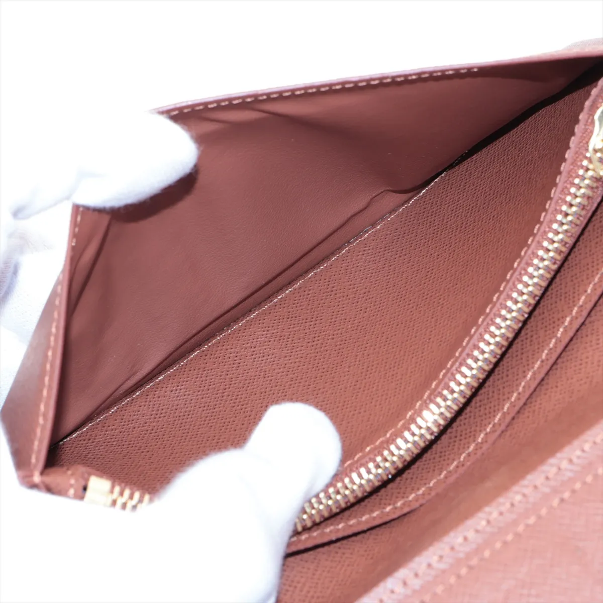 Monogram Portefeuille Brazza M66540 Brown Long Wallet (RFID detected) — view 8