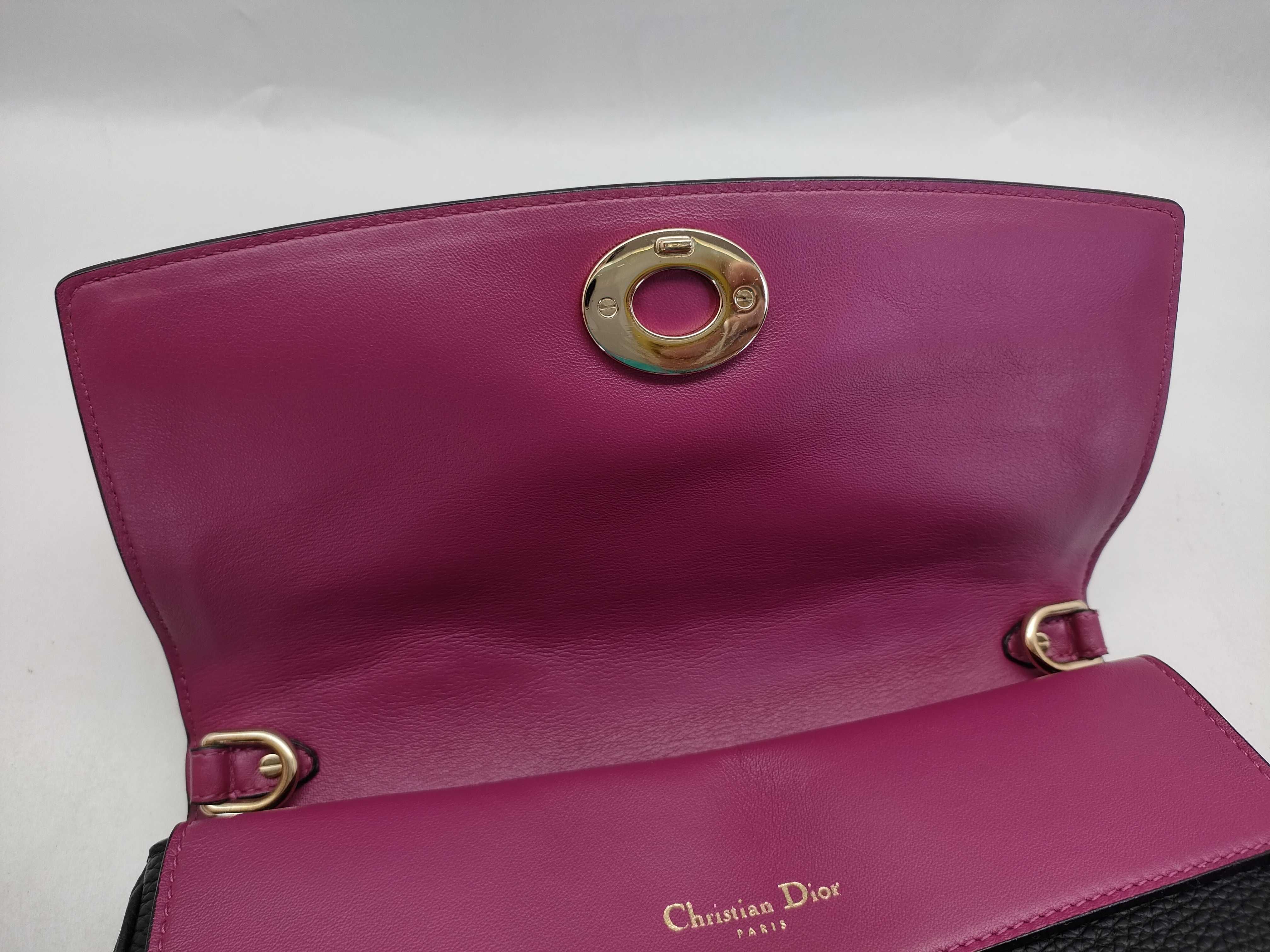 SG-Christian Diorissimo Leather 2-Way Handbag Black XX-X-1056 Handbag — view 11
