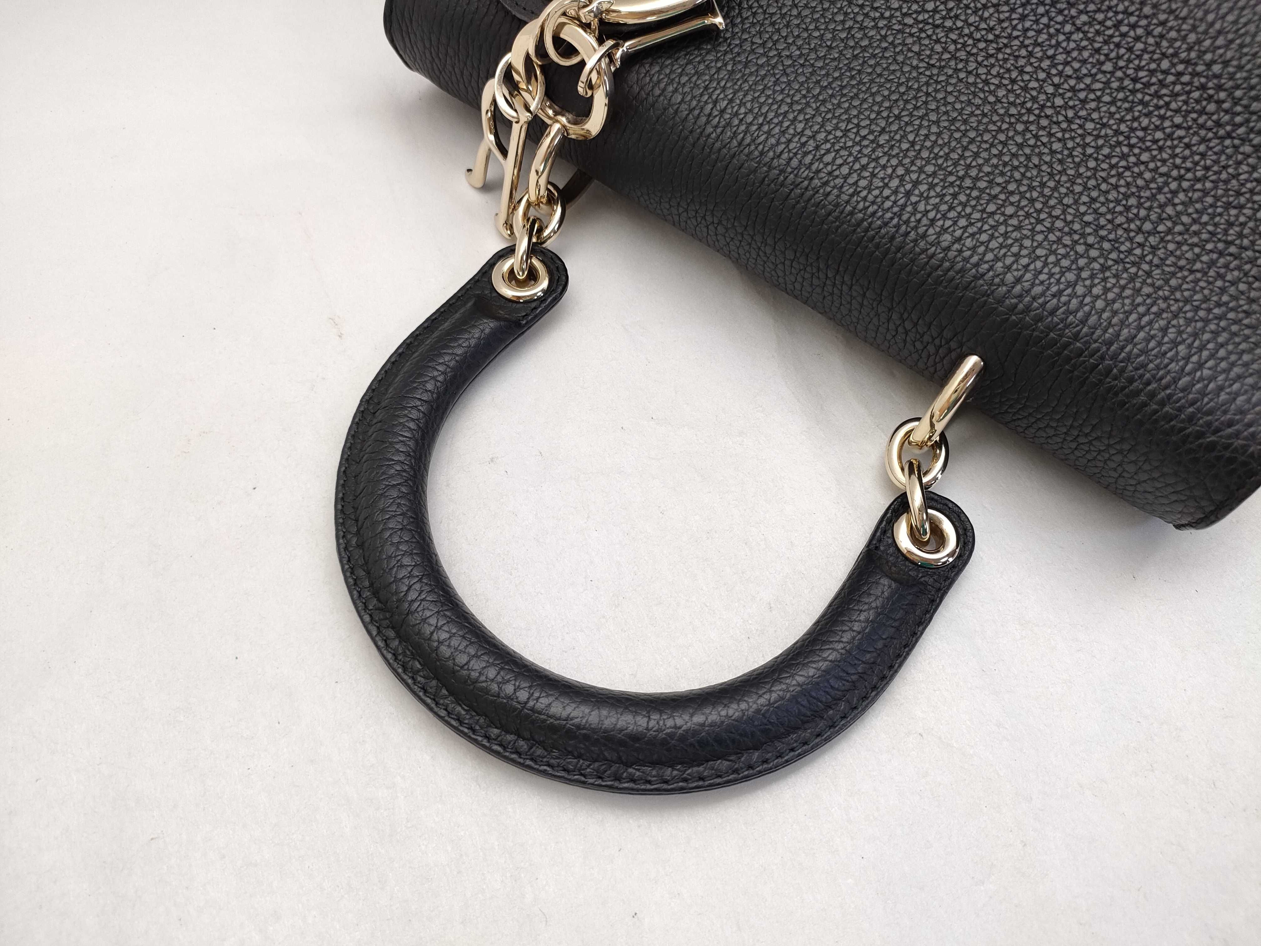 SG-Christian Diorissimo Leather 2-Way Handbag Black XX-X-1056 Handbag — view 3