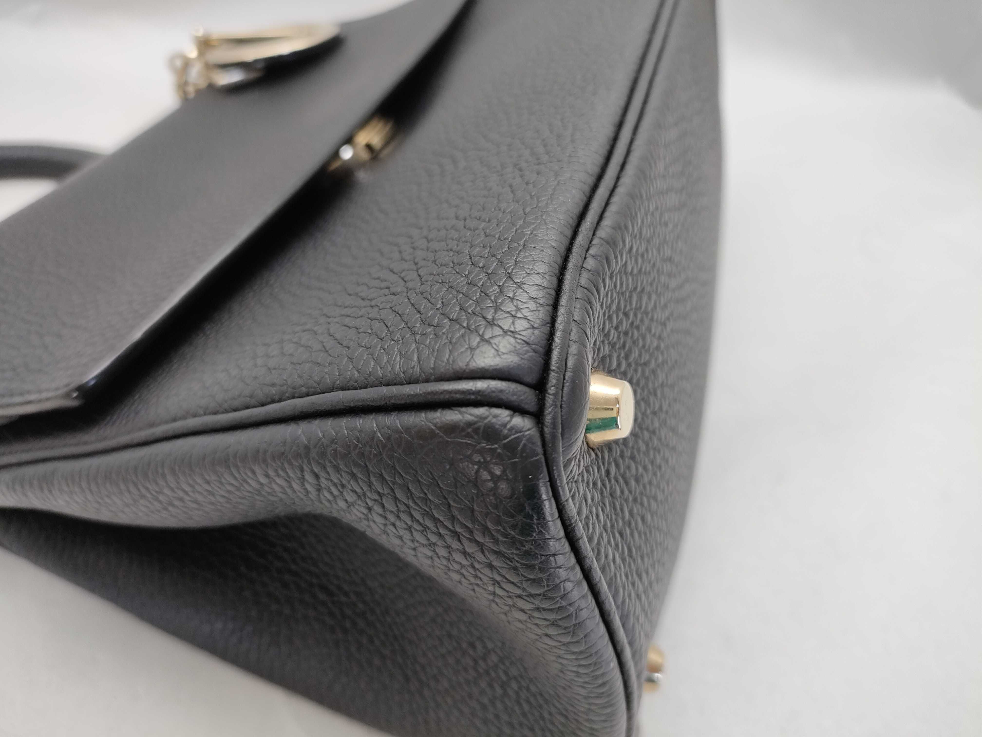 SG-Christian Diorissimo Leather 2-Way Handbag Black XX-X-1056 Handbag — view 6