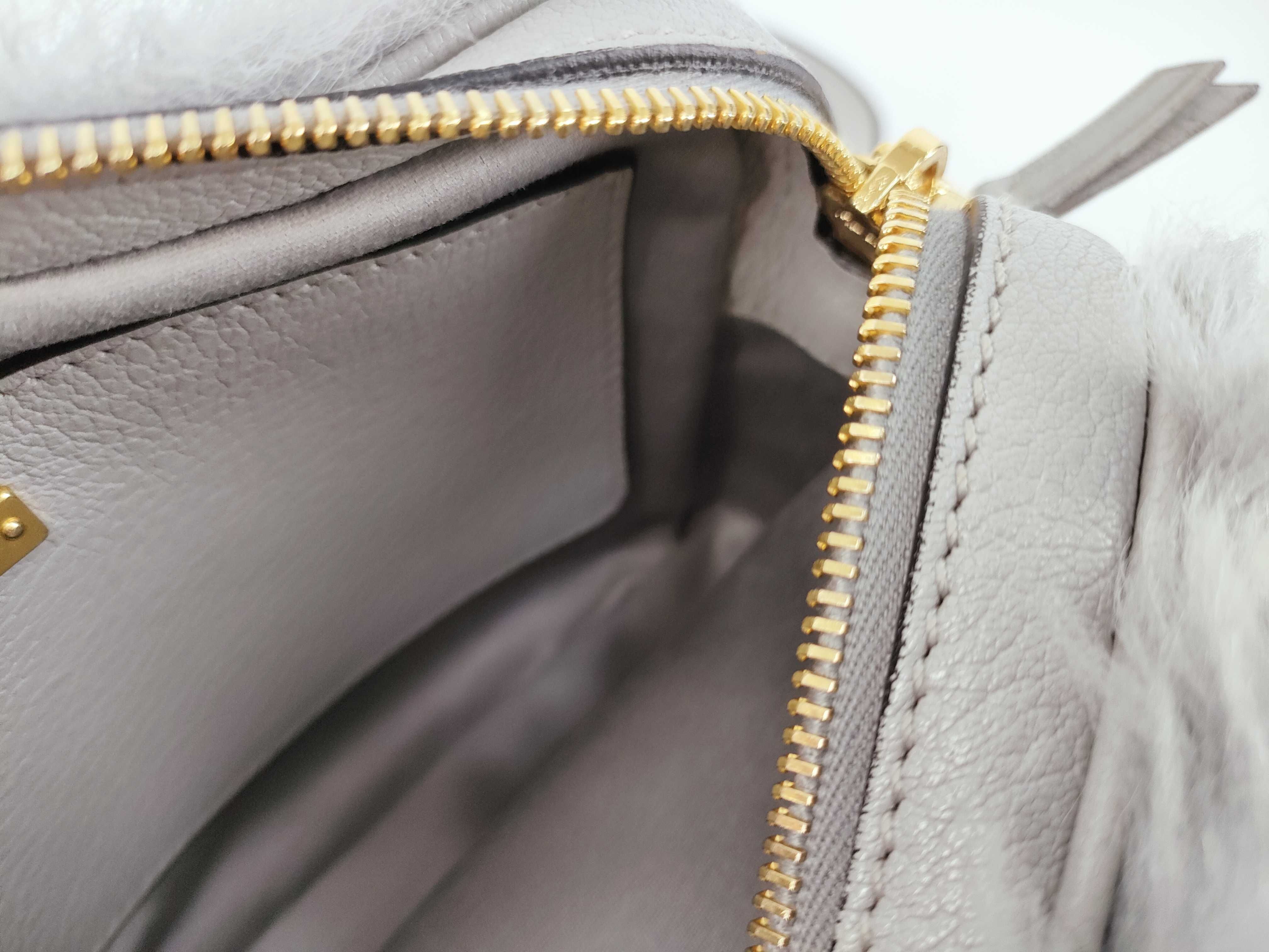 Fiocco Fur and Leather Shoulder Bag, Gray, 5BH082 (Shoulder Bag) — view 9