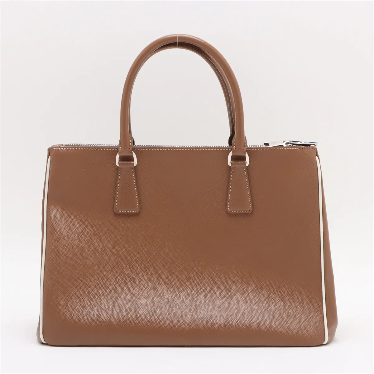 Saffiano Luxe Galleria Leather 2WAY Handbag Brown 1BA274 — view 2