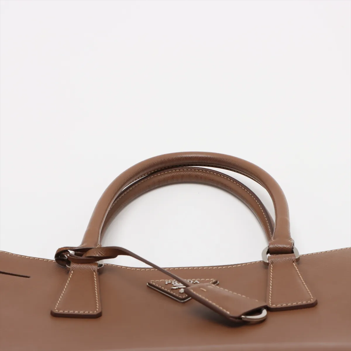 Saffiano Luxe Galleria Leather 2WAY Handbag Brown 1BA274 — view 6