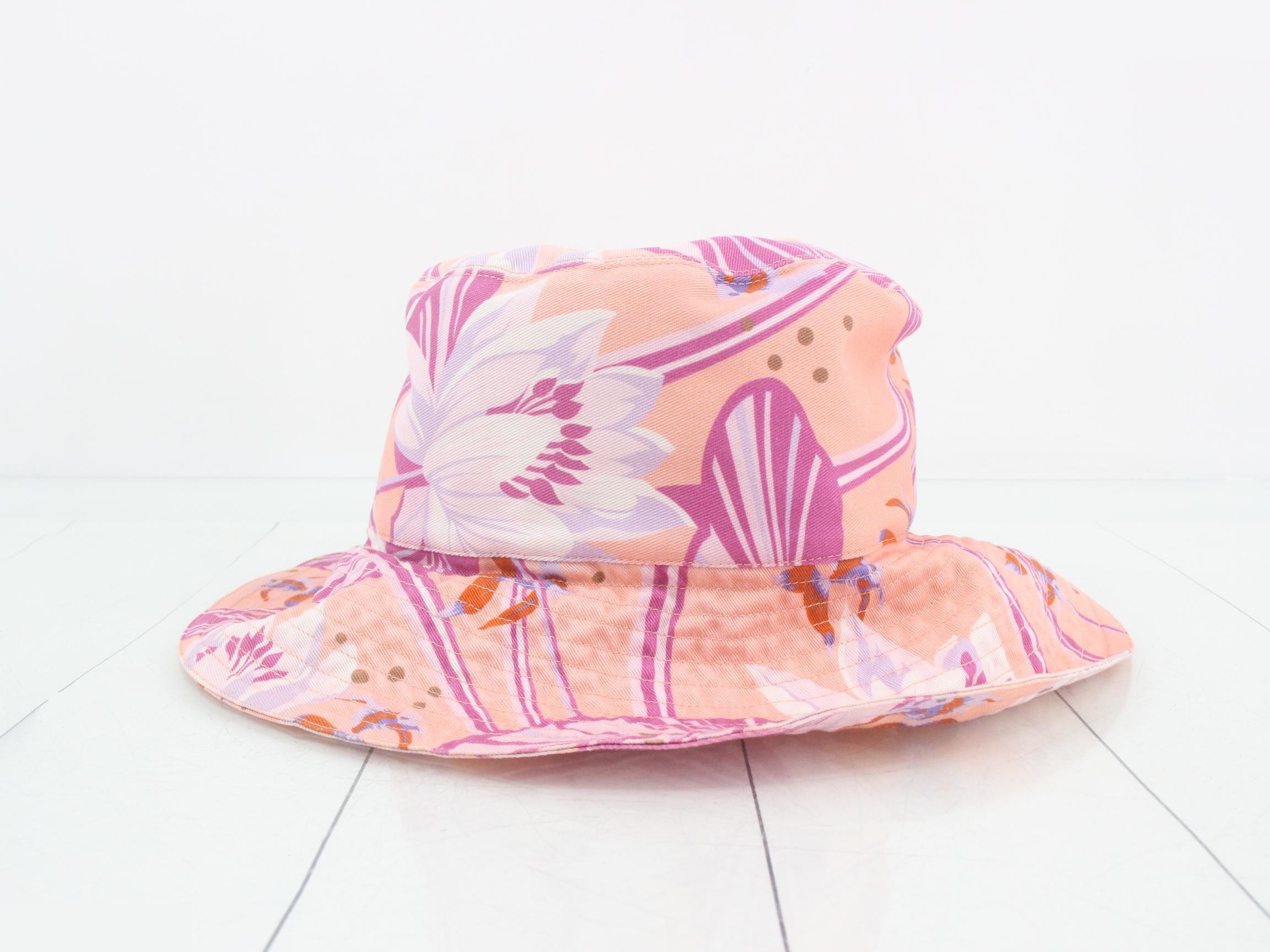 Logo patch, all-over print, canvas hat, pink. — view 2
