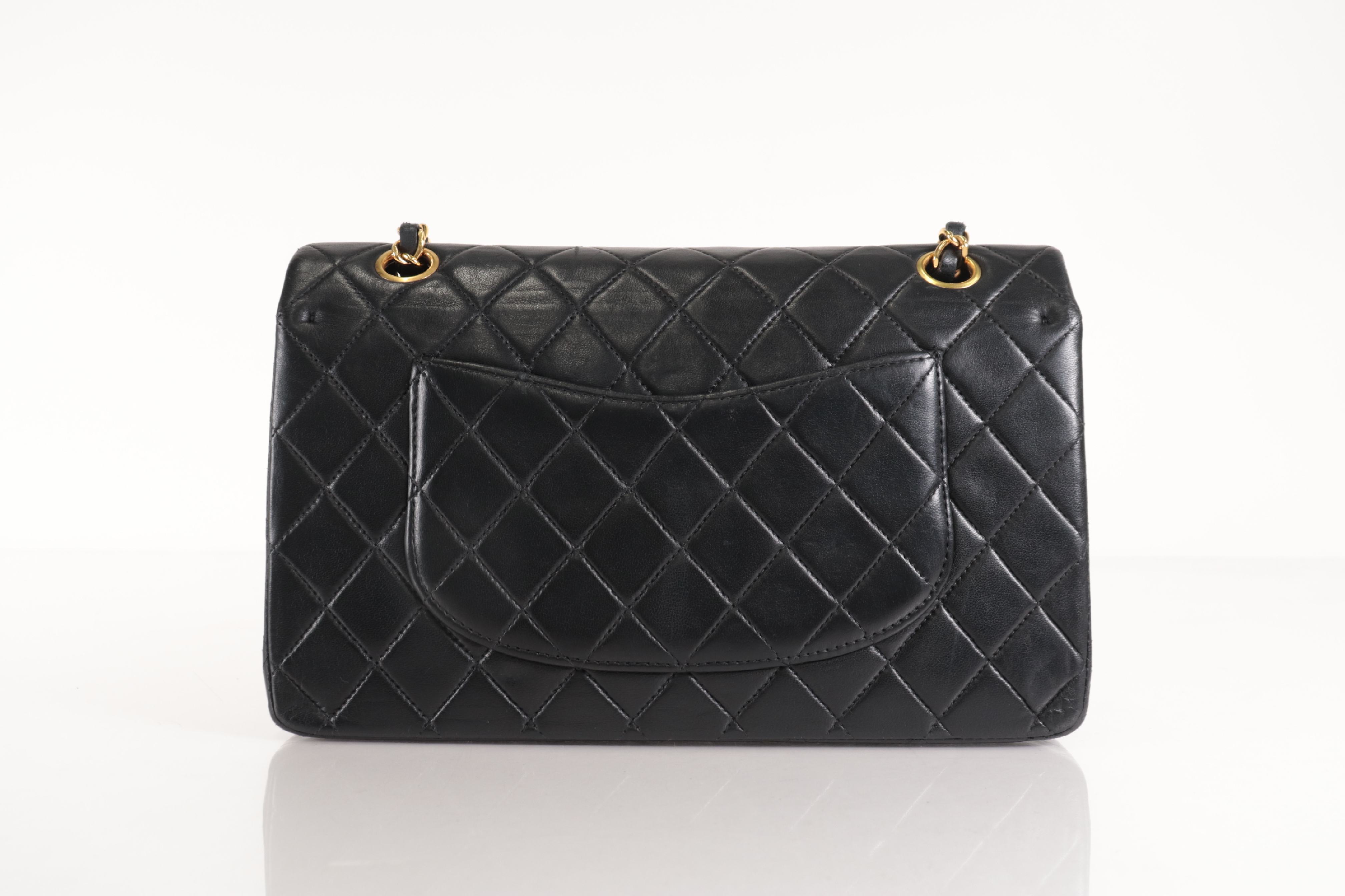 W-Flap 25 Lambskin Chain Shoulder Bag (Serial No. 6) — view 3