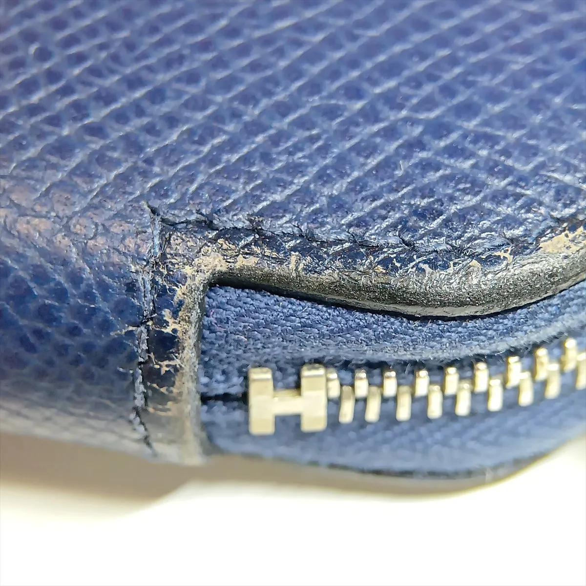 Azap Long Silk In Veau Epsom Round Zip Wallet Navy Silver Hardware X: 2016 — view 12