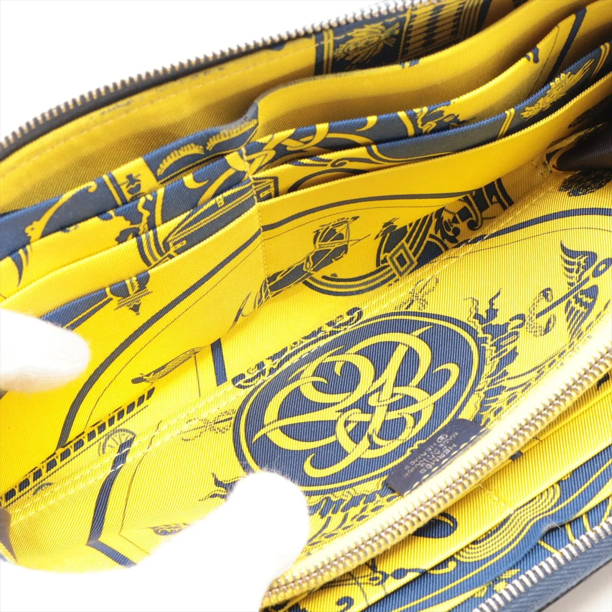 Azap Long Silk In Veau Epsom Round Zip Wallet Navy Silver Hardware X: 2016 — view 5