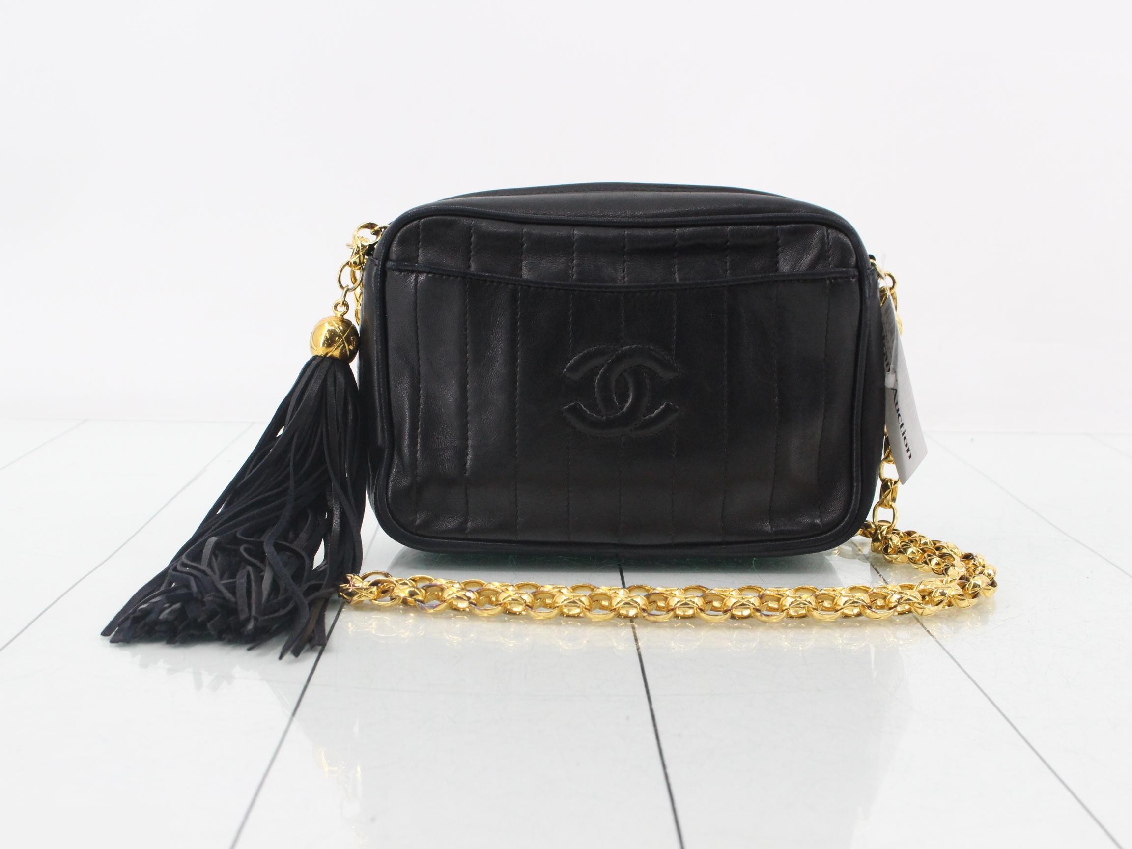 Chain Lambskin Shoulder Bag