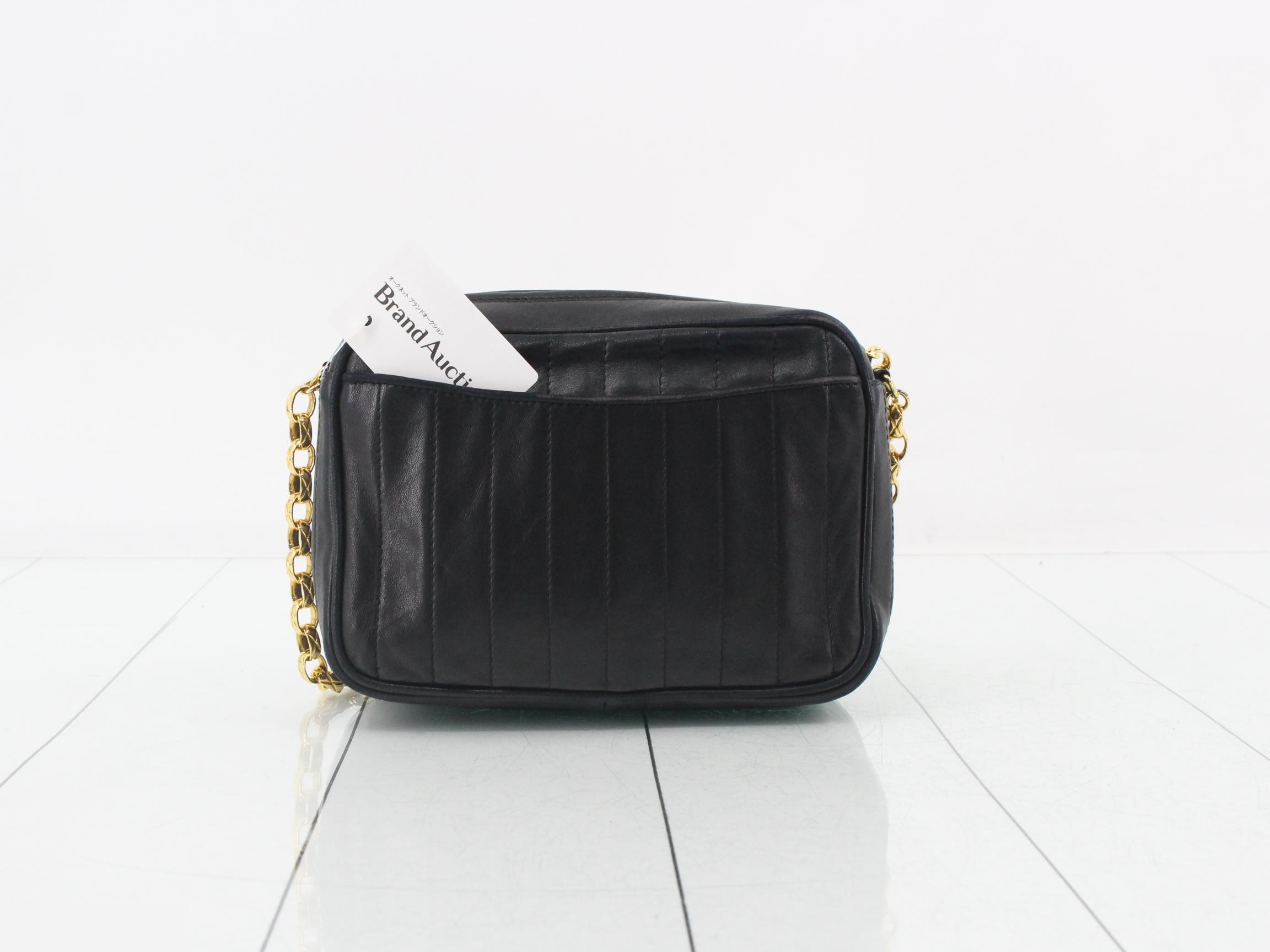 Chain Lambskin Shoulder Bag — view 2