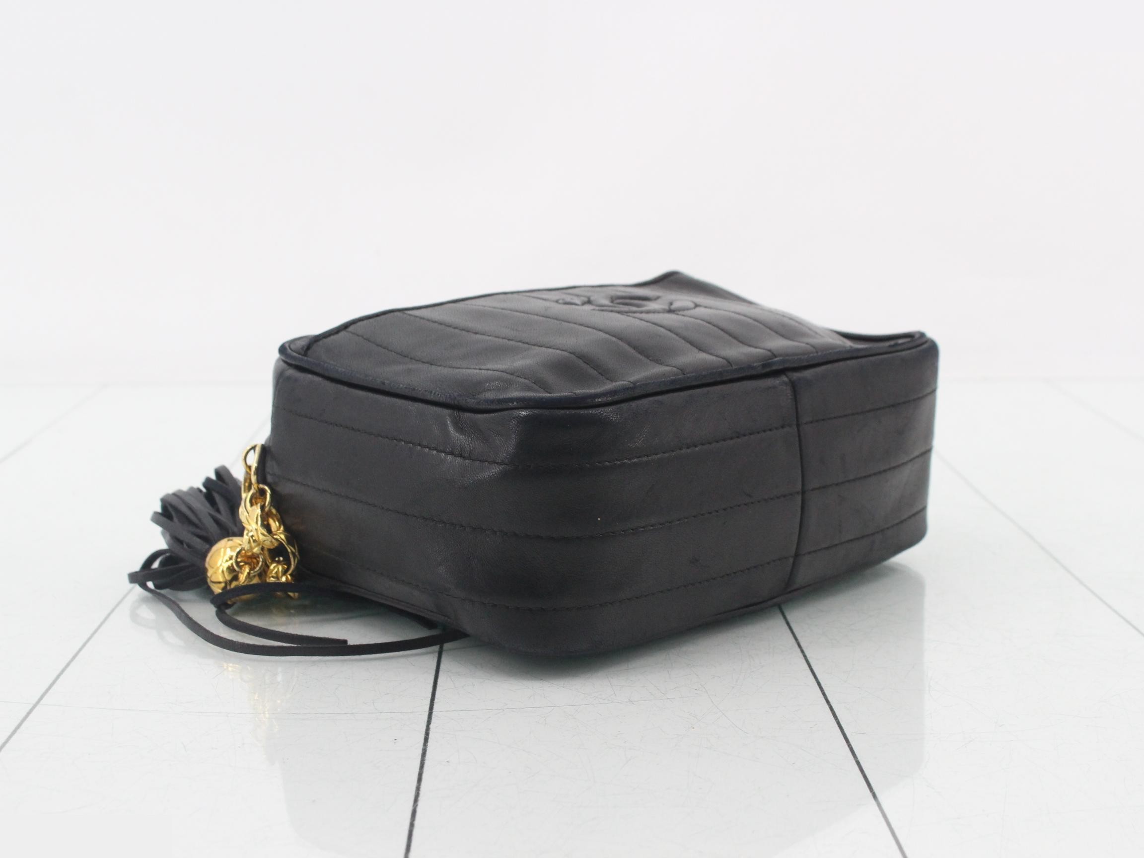 Chain Lambskin Shoulder Bag — view 5