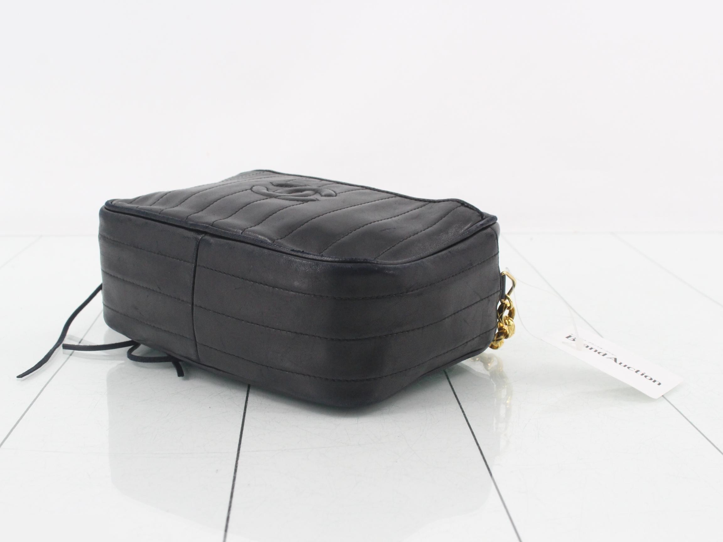Chain Lambskin Shoulder Bag — view 6