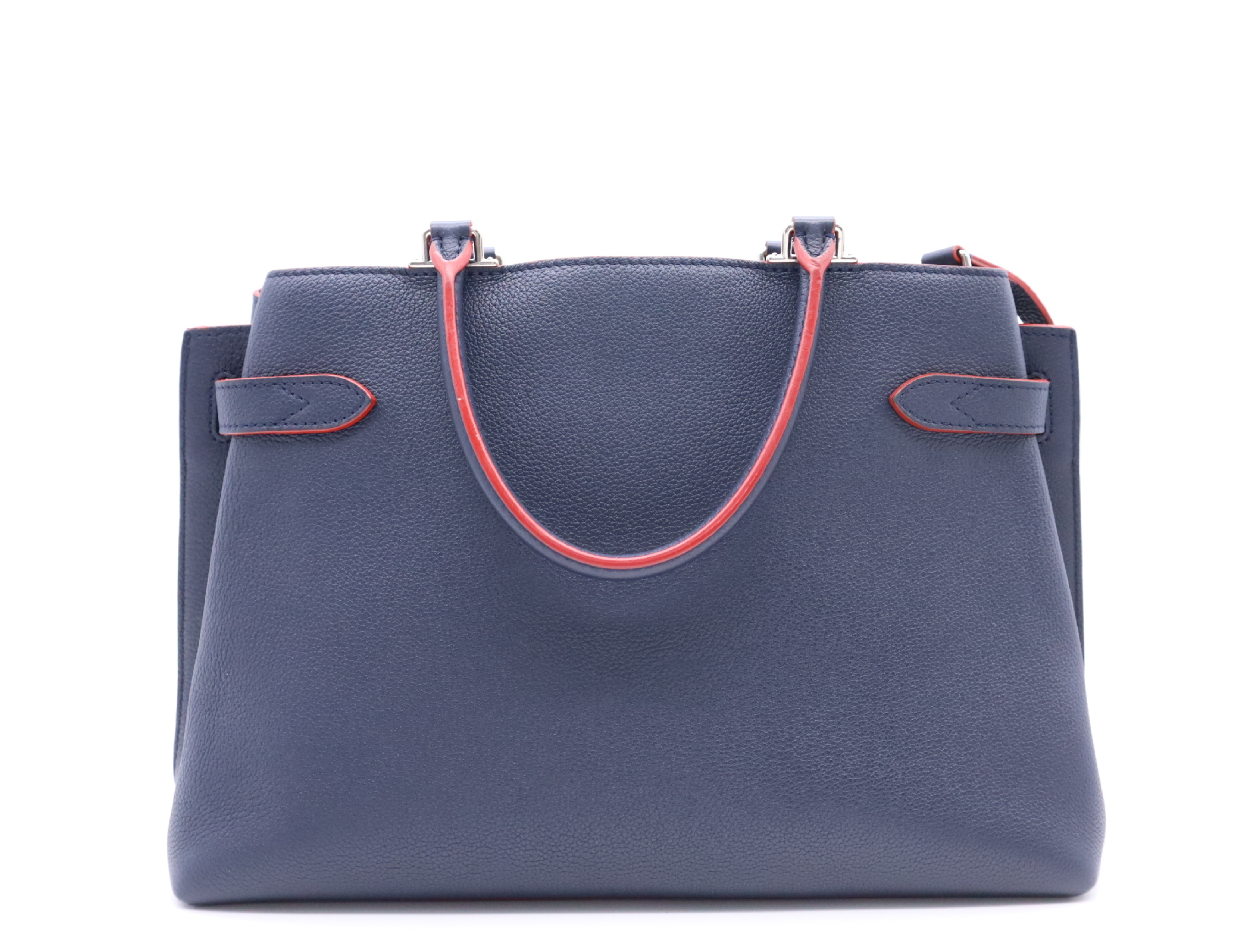 M53645 Lockme Day Marine Rouge Handbag with Shoulder Strap and Clochette — view 2