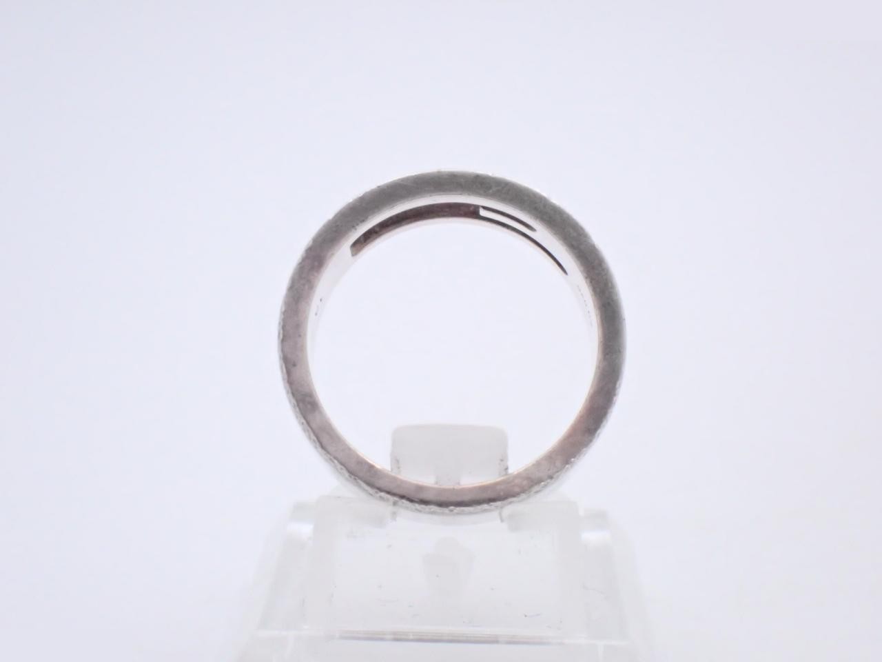 Square G Silver Ring, 925 Sterling Silver, 7.6g, Stamped #13, Actual Size #12 — view 3