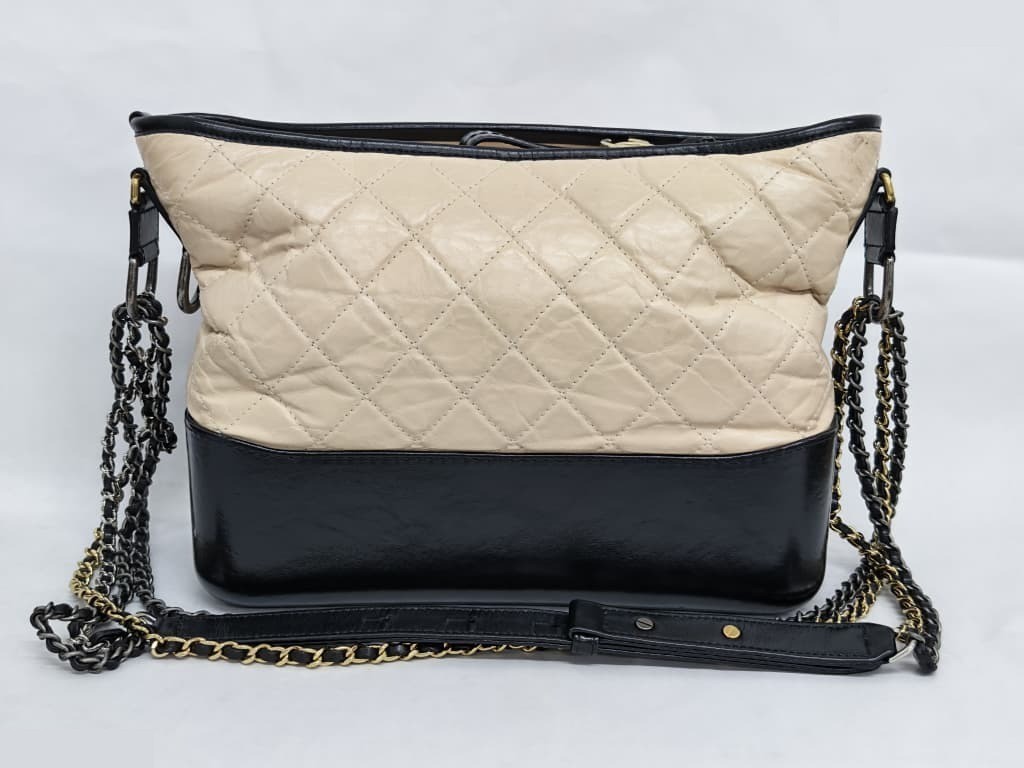 GABRIELLE MEDIUM BEIGE AGED CALFSKIN — view 2