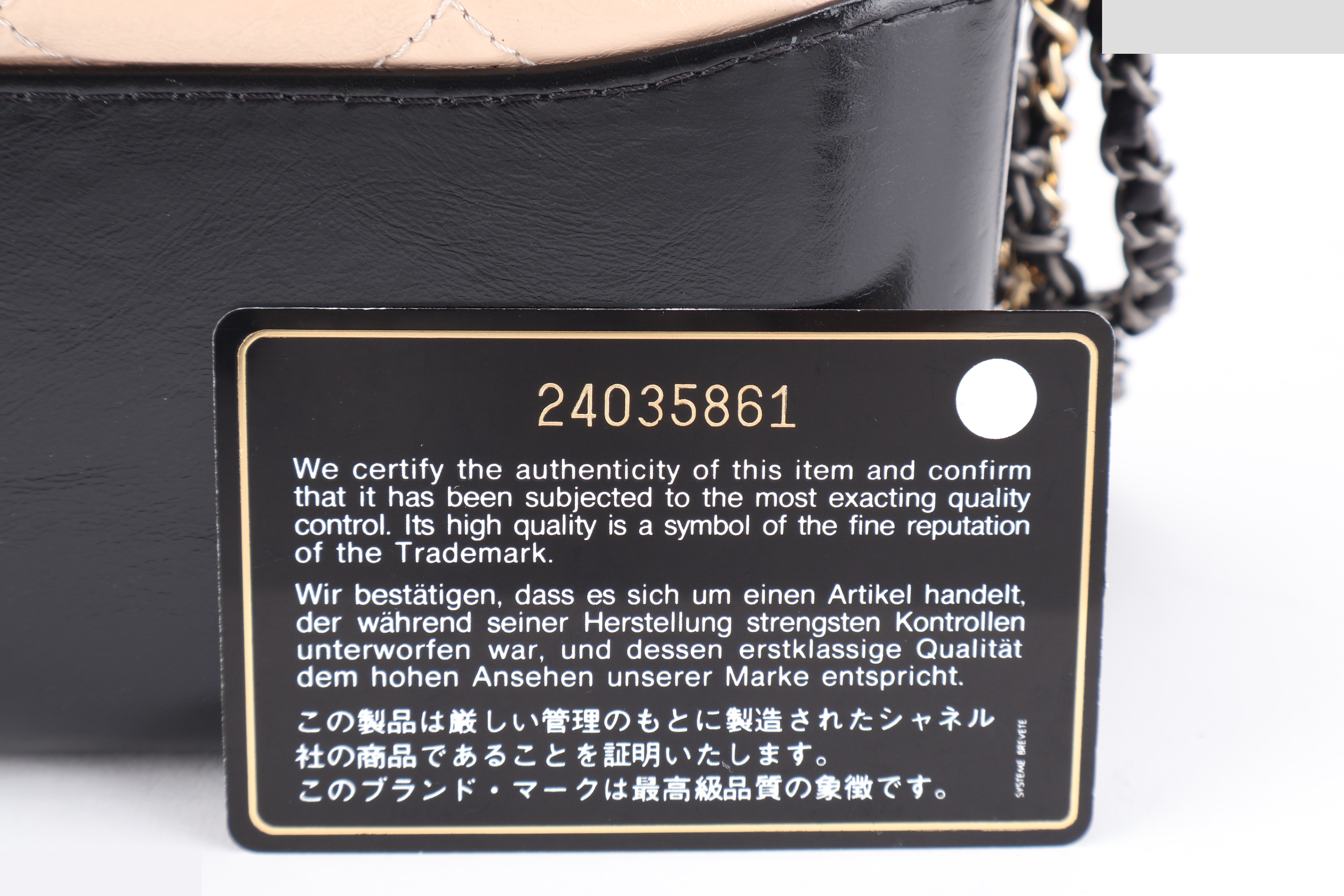 GABRIELLE MEDIUM BEIGE AGED CALFSKIN — view 6