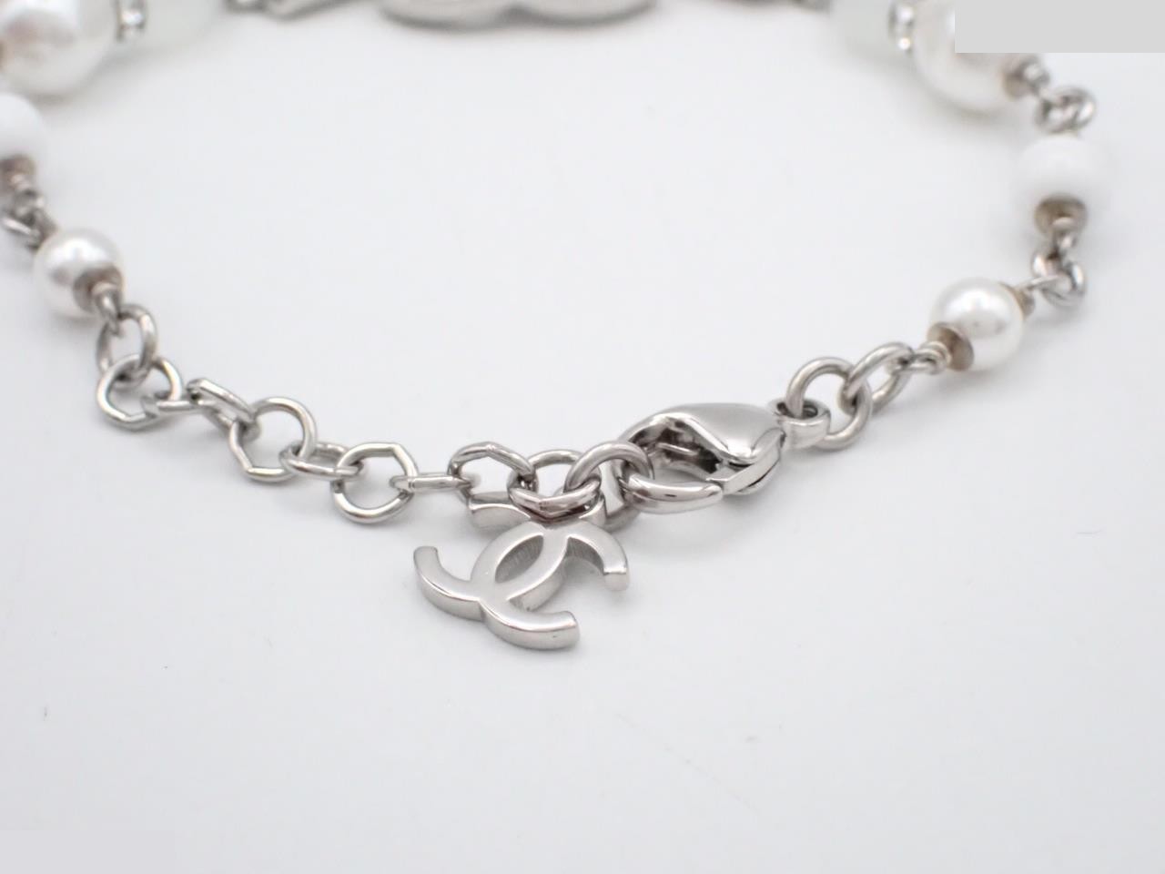 Coco Mark Rhinestone Bracelet with Rhinestones F25C Silver — view 3
