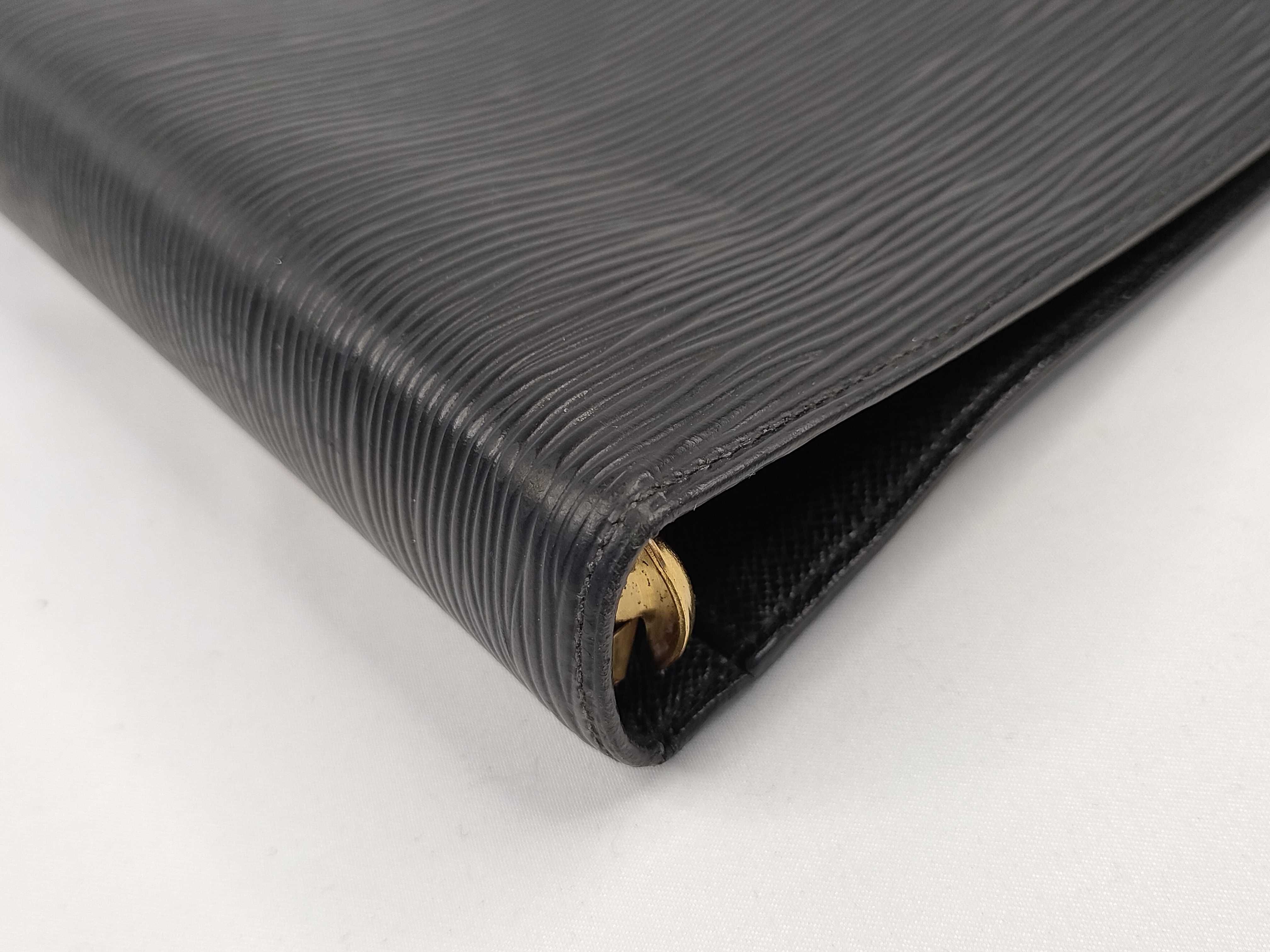 Epi Leather Agenda MM Black Notebook Cover — view 14