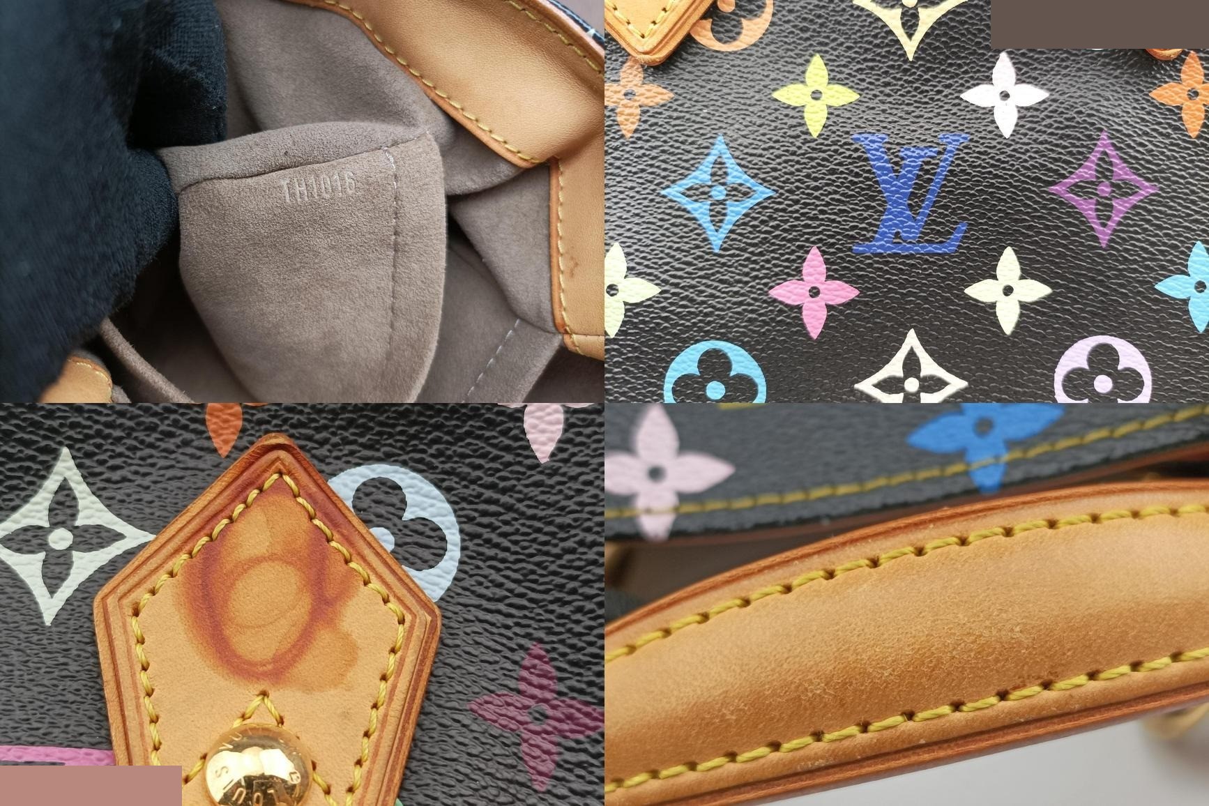Audra Monogram Multicolor Noir — view 8