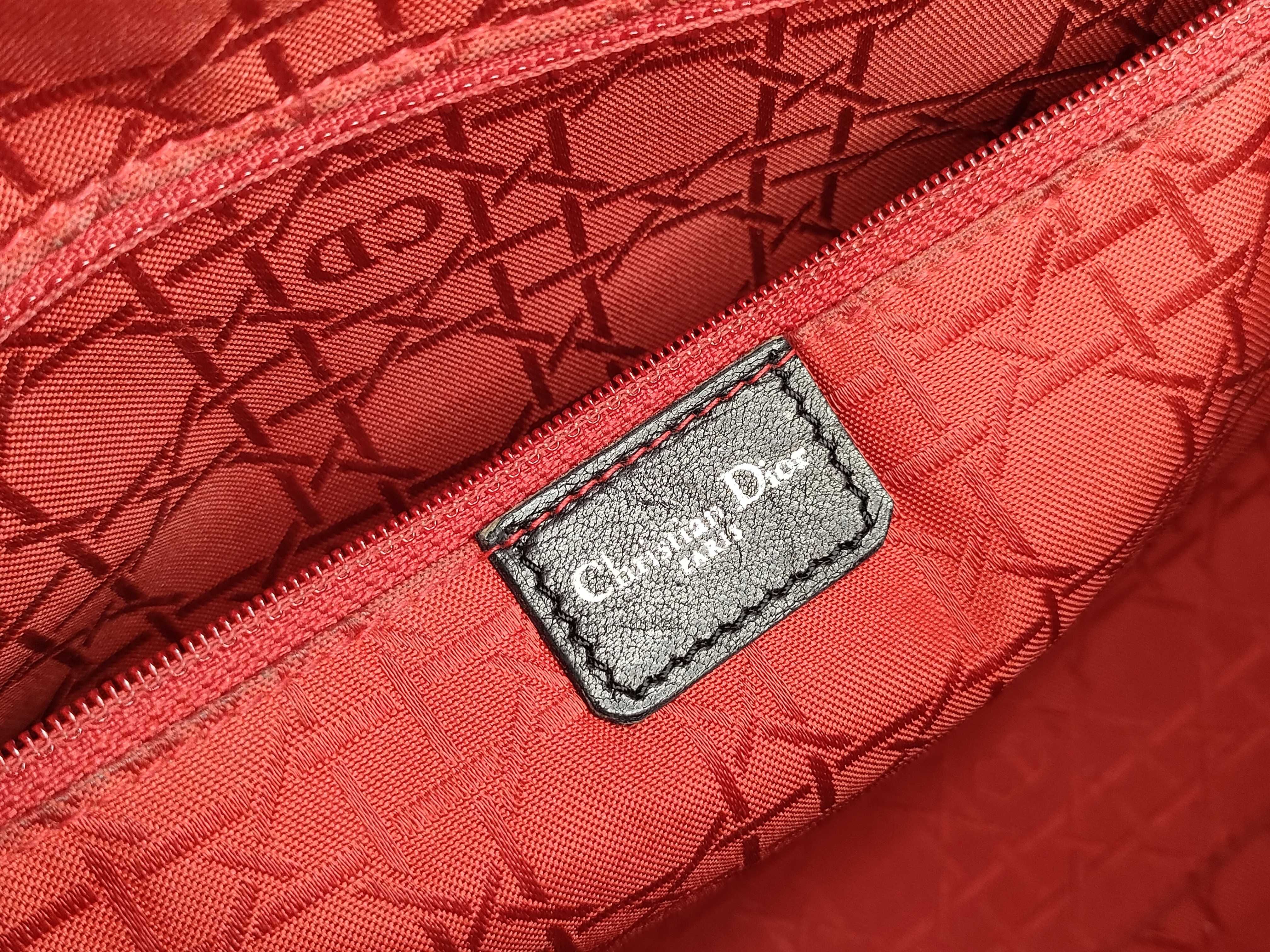 Lady Dior PH - Cow Skin Cannage Large Lady Shoulder Bag Leather Black Handbag — view 13
