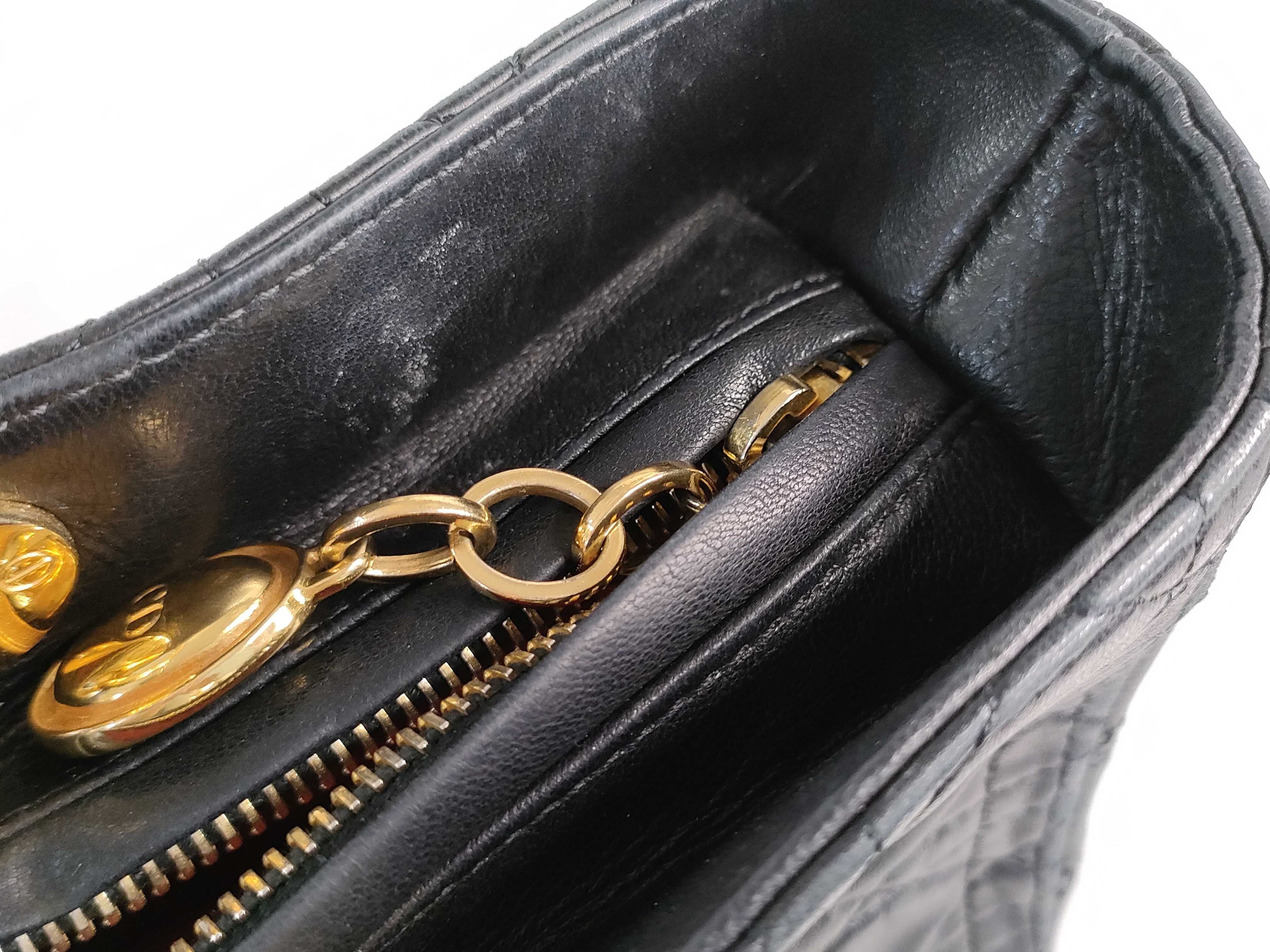 Lady Dior PH - Cow Skin Cannage Large Lady Shoulder Bag Leather Black Handbag — view 14