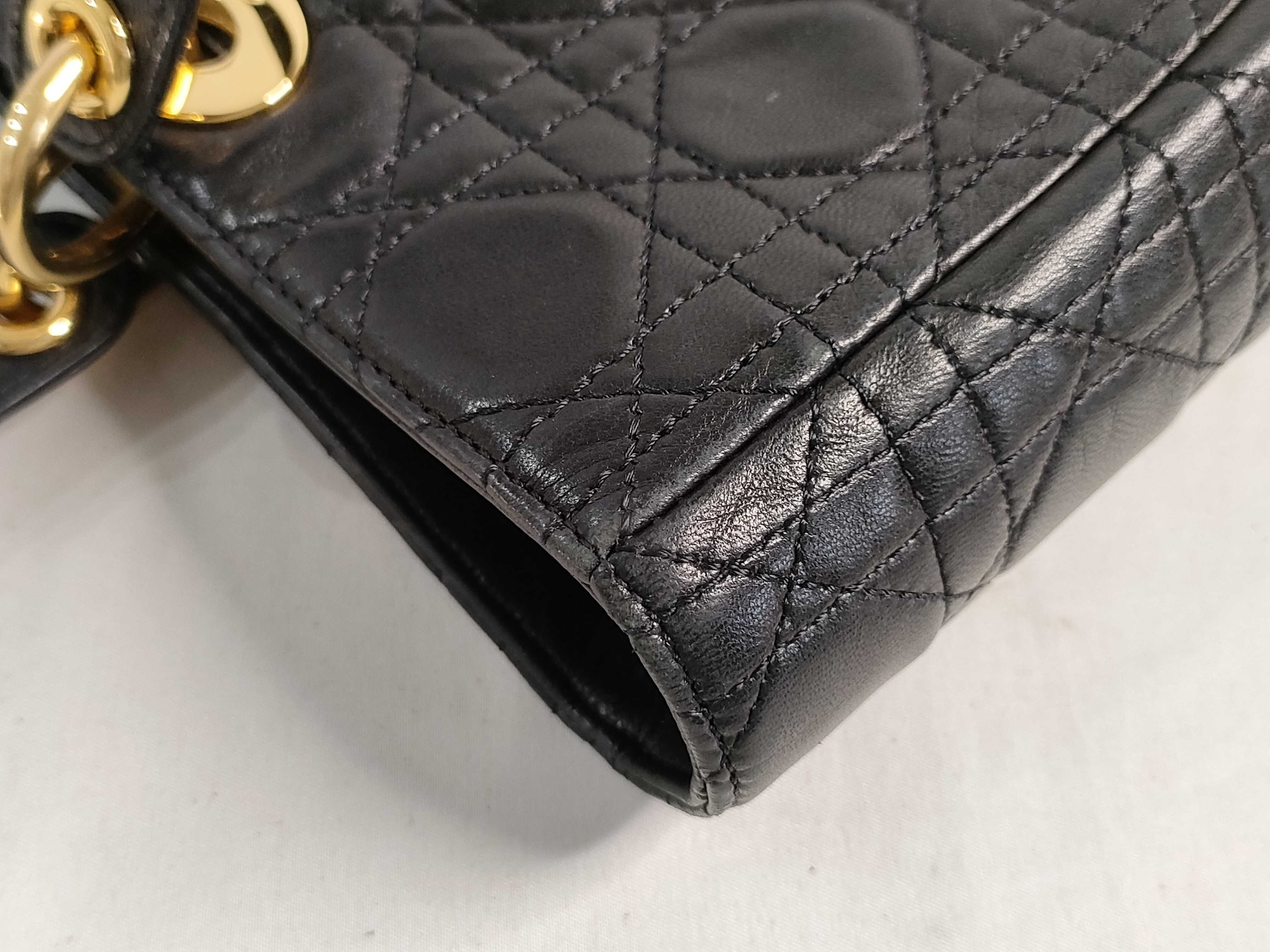 Lady Dior PH - Cow Skin Cannage Large Lady Shoulder Bag Leather Black Handbag — view 15