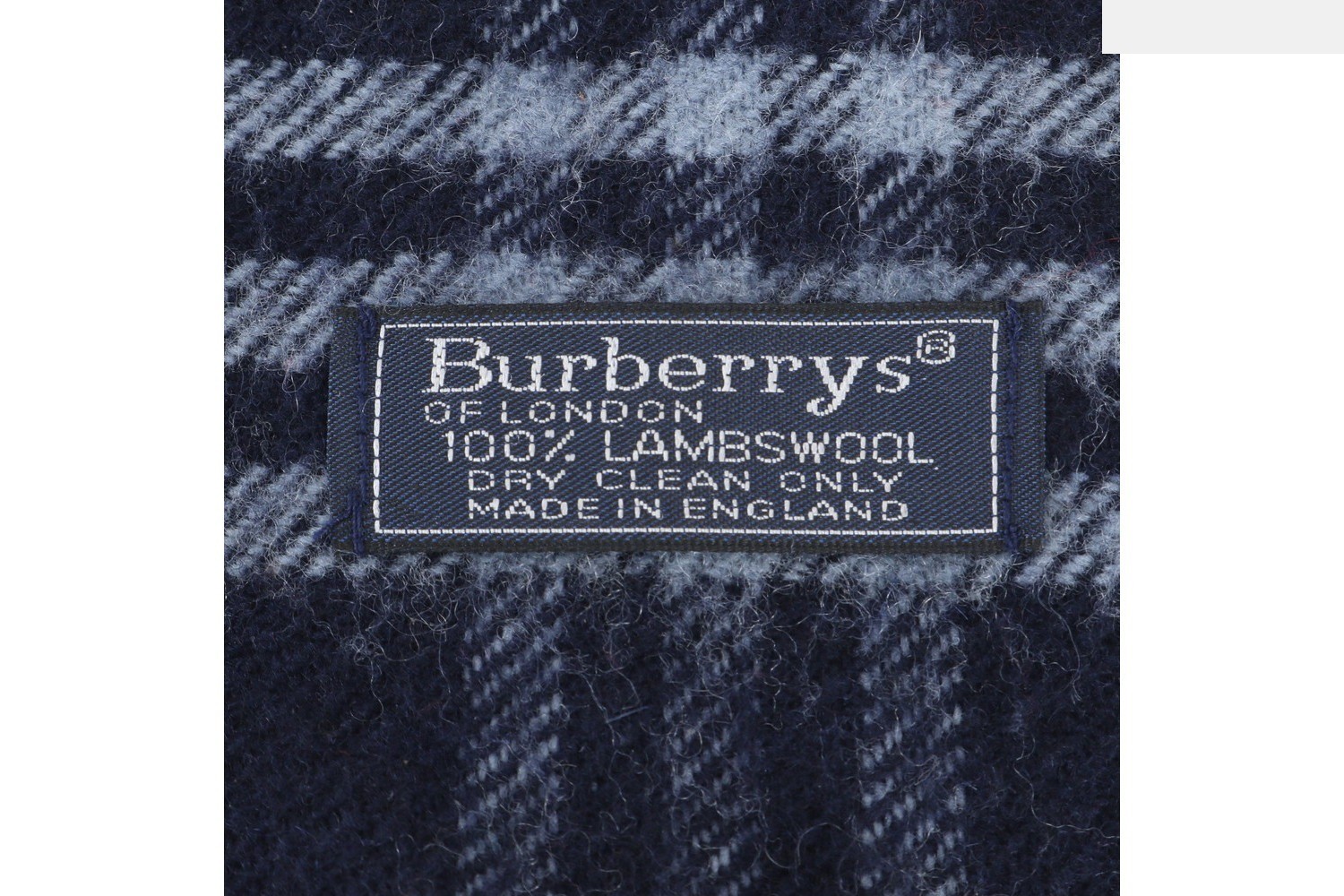 Nova Check scarf with tags attached. — view 3