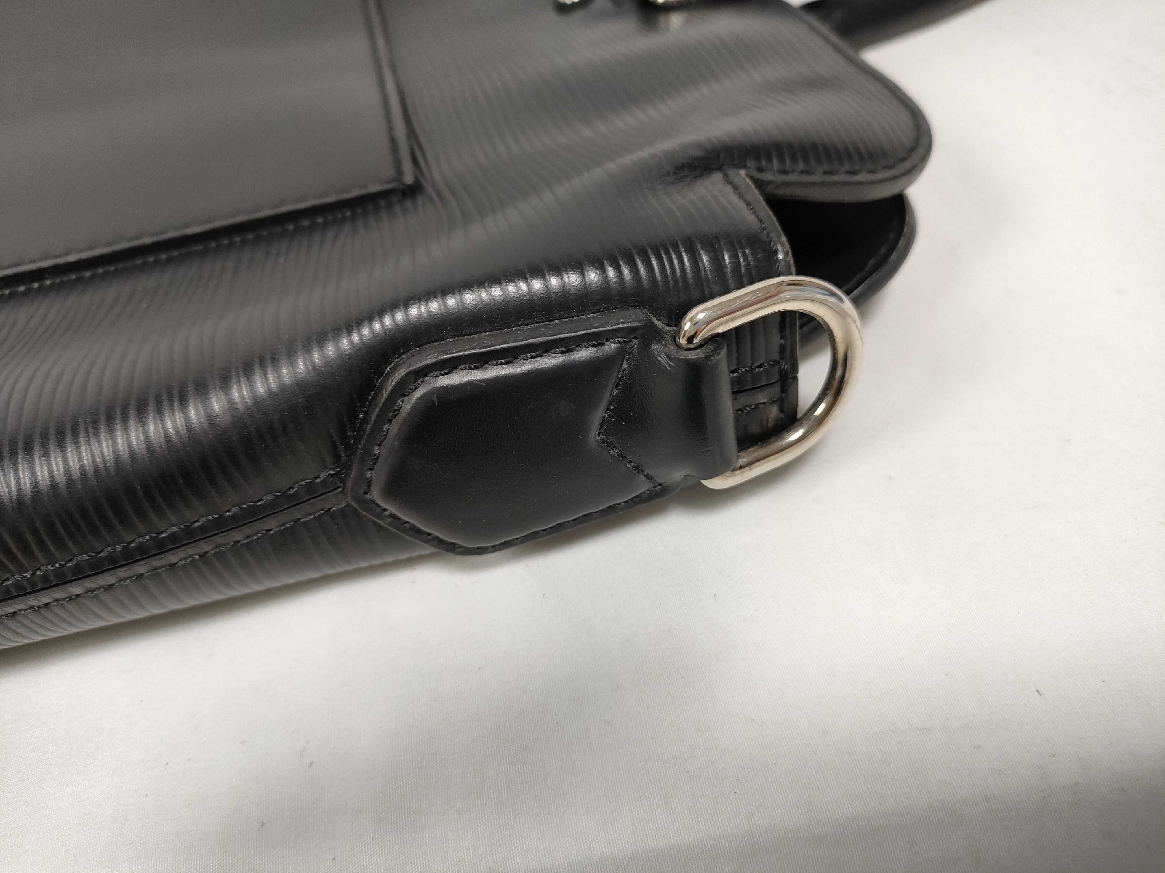 Epi Leather Brooks Noir M58847 RI2136 Handbag — view 11