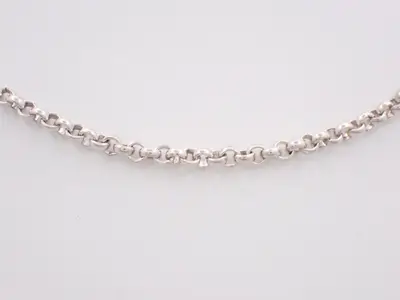 Roll chain necklace, Ag925/10.8g, total length approximately 40cm