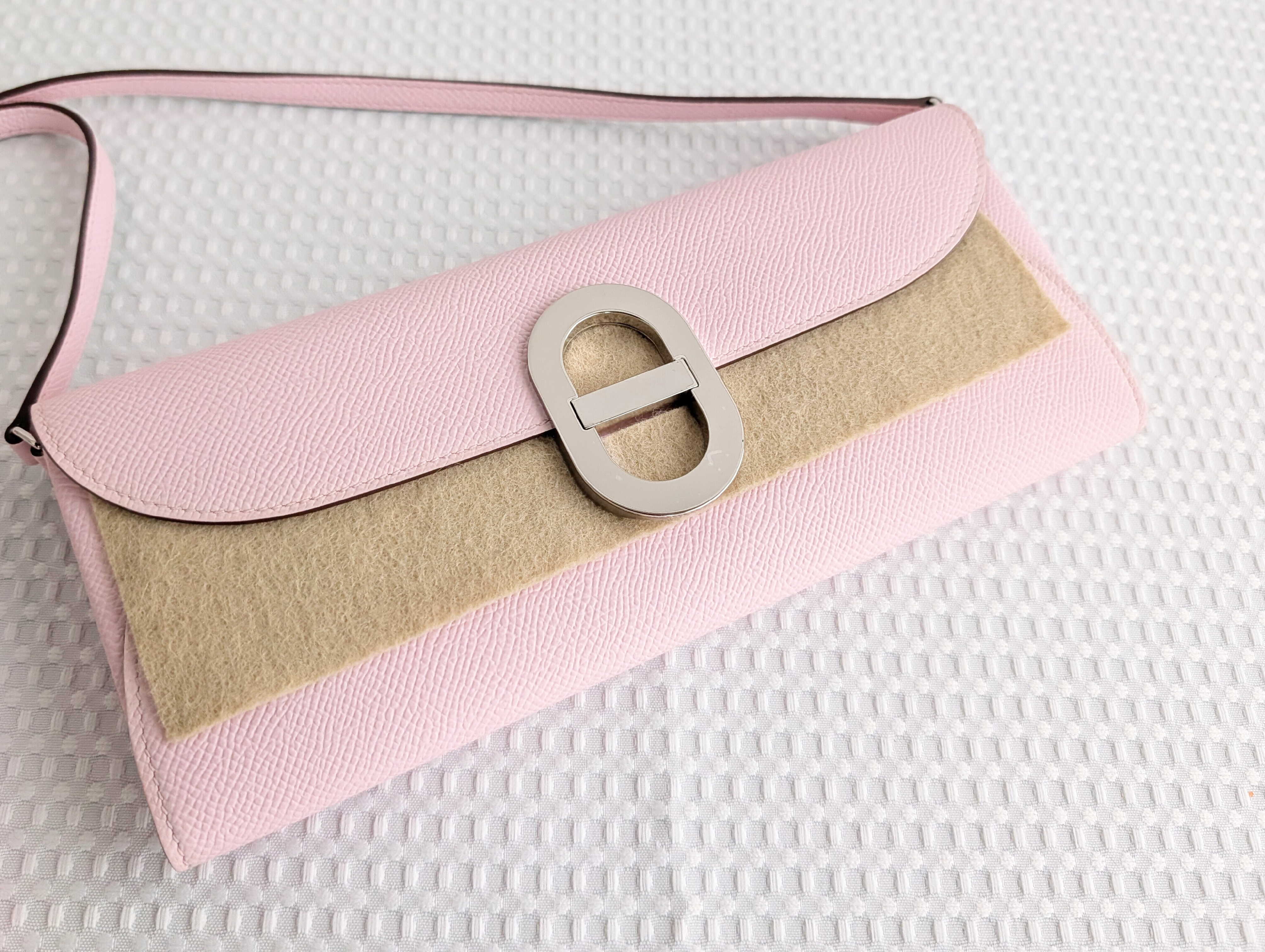 Chaine d'Ancre To Go Rose Darling Silver Hardware W Stamp Shoulder Bag — view 13