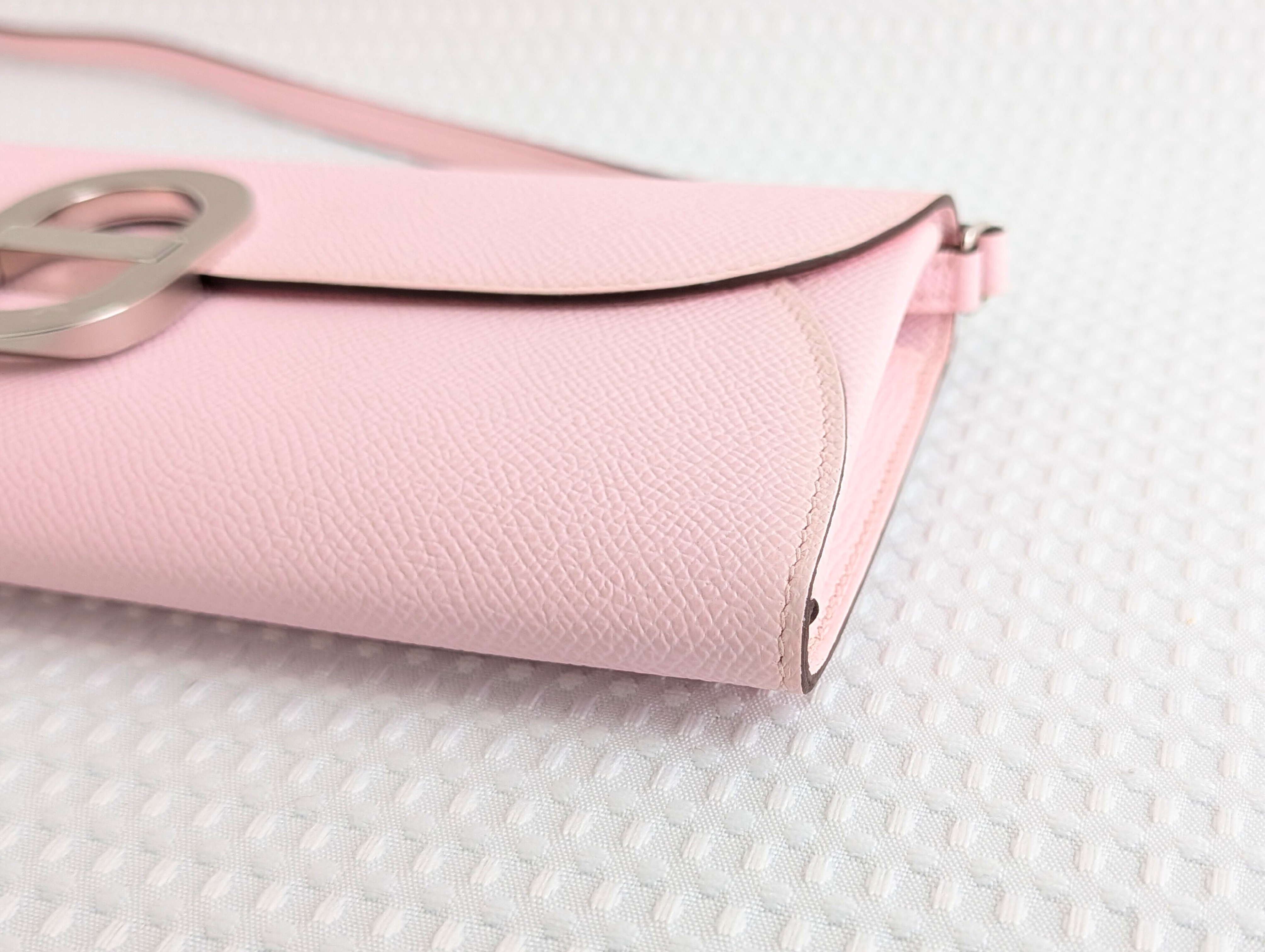 Chaine d'Ancre To Go Rose Darling Silver Hardware W Stamp Shoulder Bag — view 8