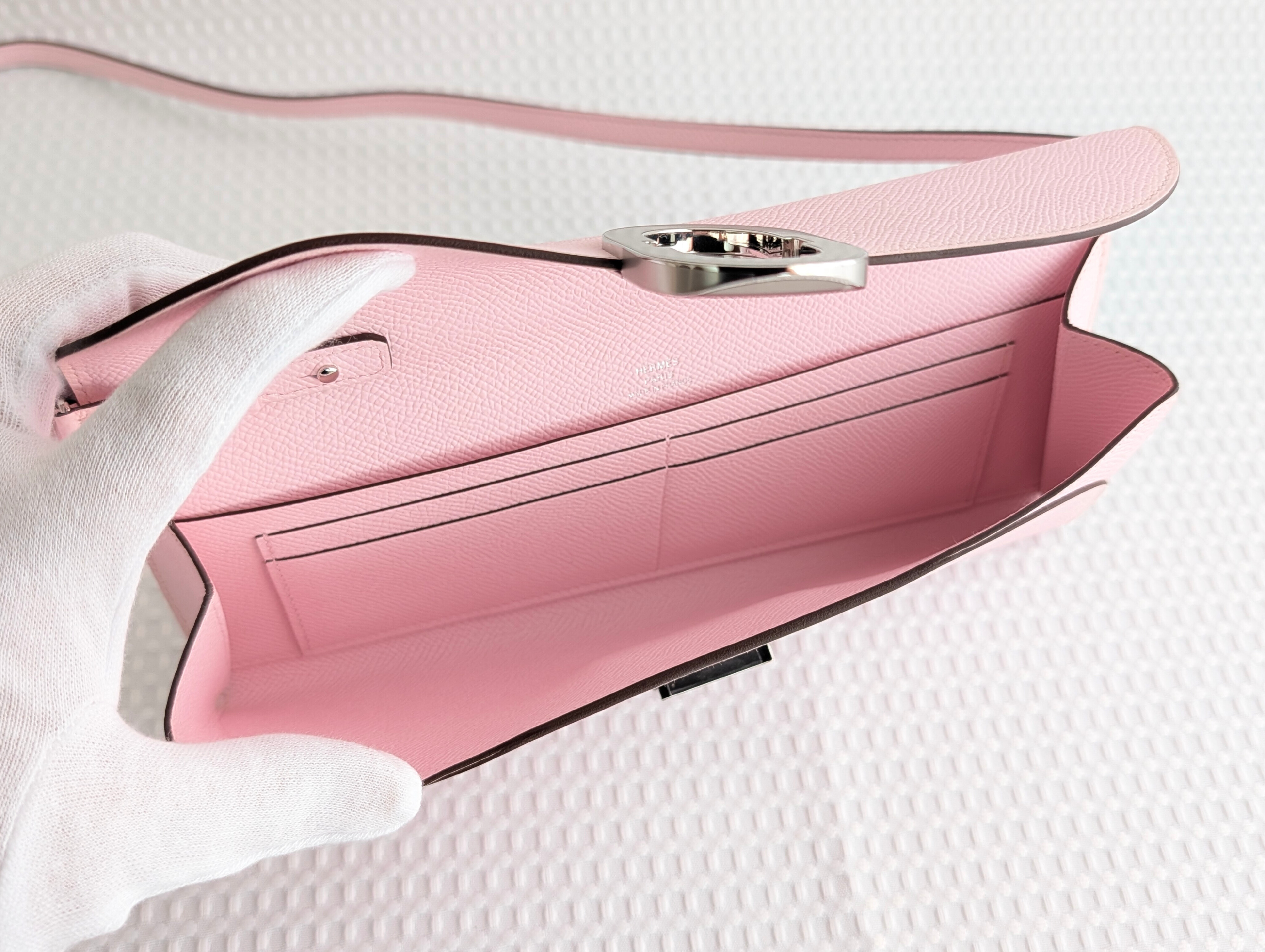 Chaine d'Ancre To Go Rose Darling Silver Hardware W Stamp Shoulder Bag — view 9