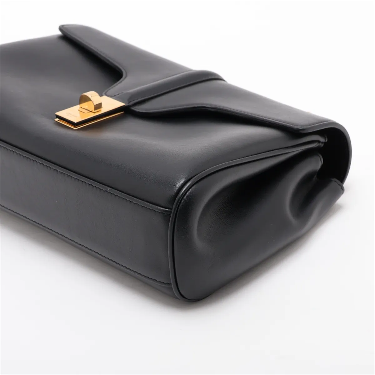 16th Anniversary Small Leather Shoulder Bag, Black — view 3