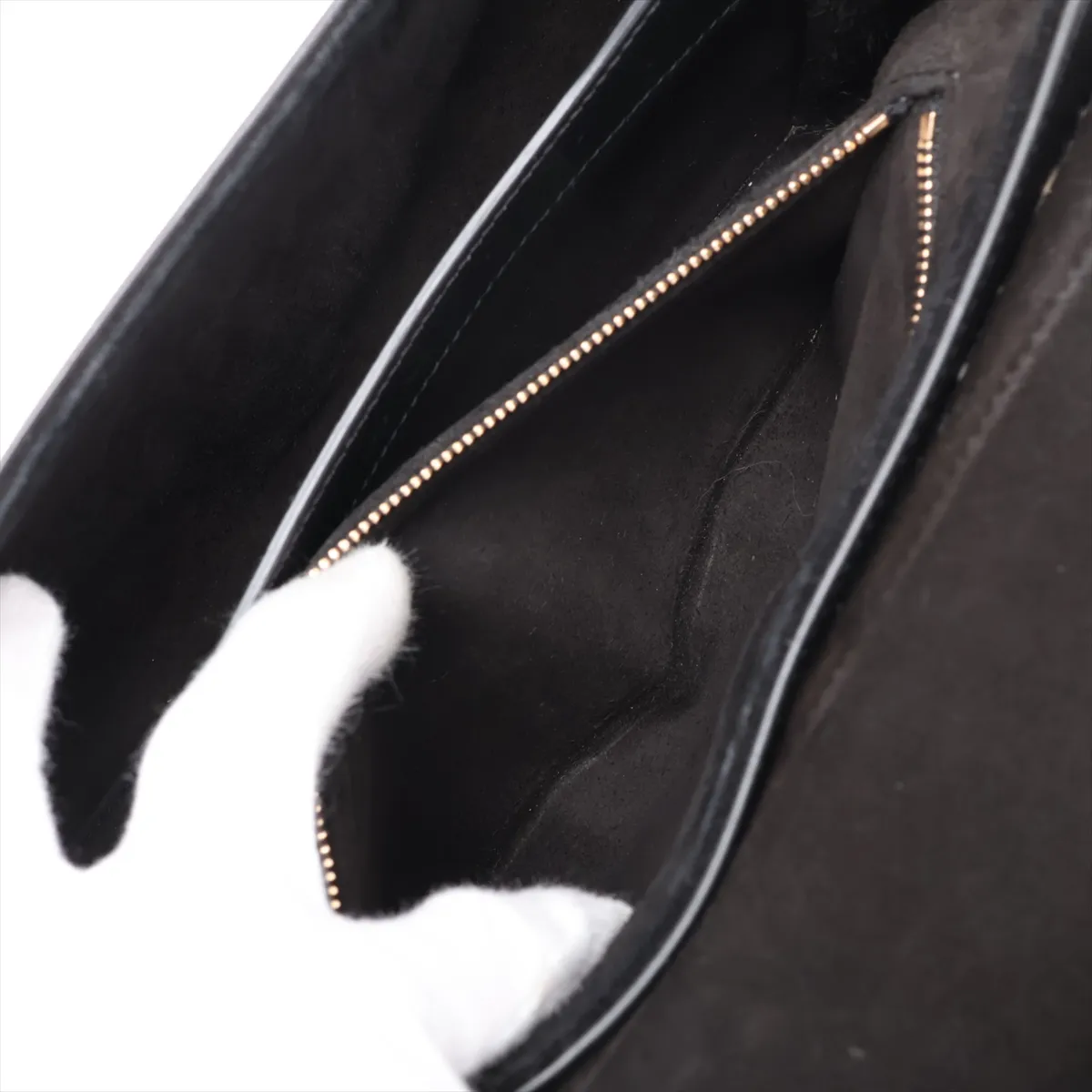 16th Anniversary Small Leather Shoulder Bag, Black — view 8