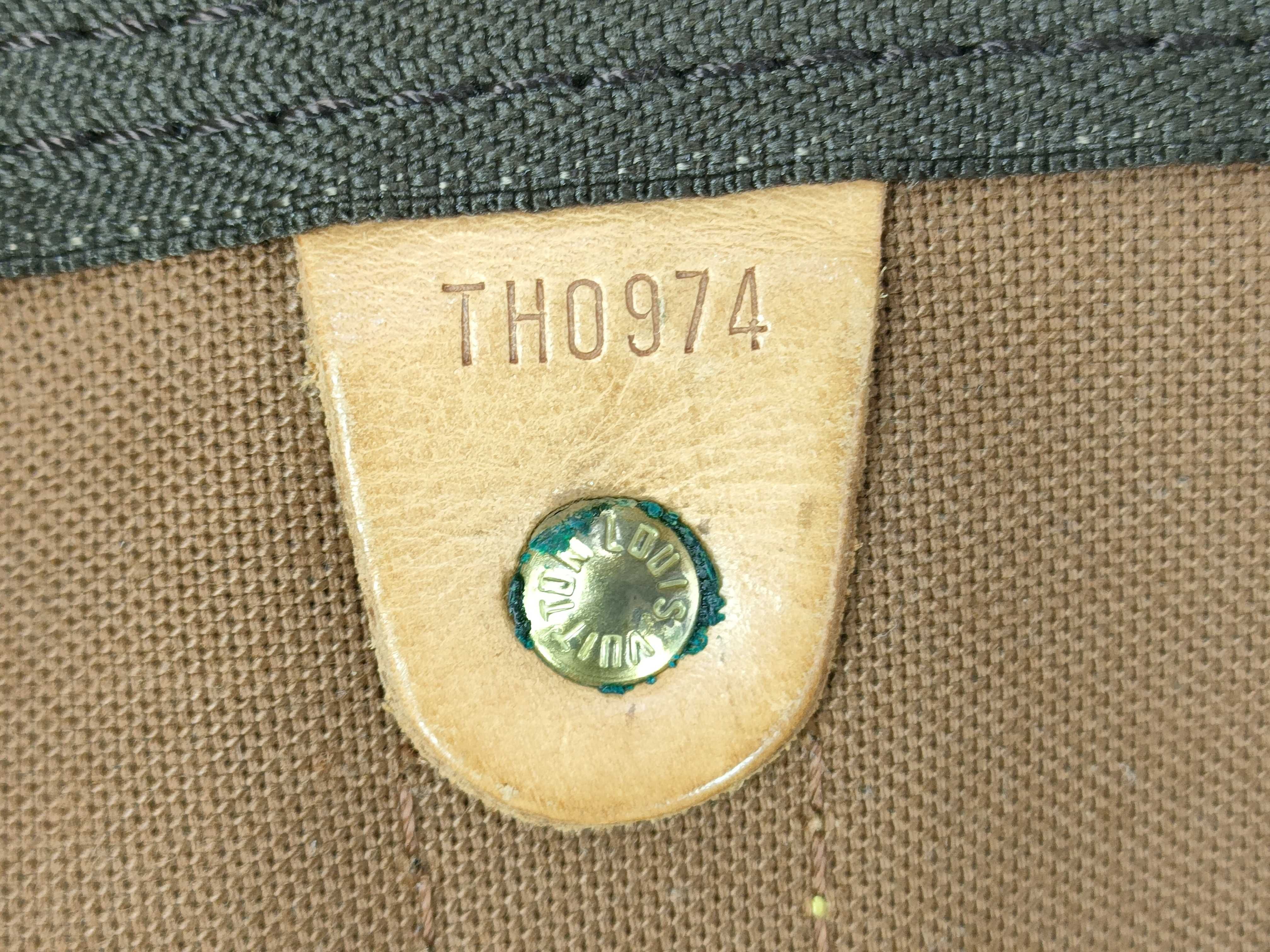 Monogram Keepall Bandoulière 55 M41414 TH0974 Brown Boston Bag — view 13