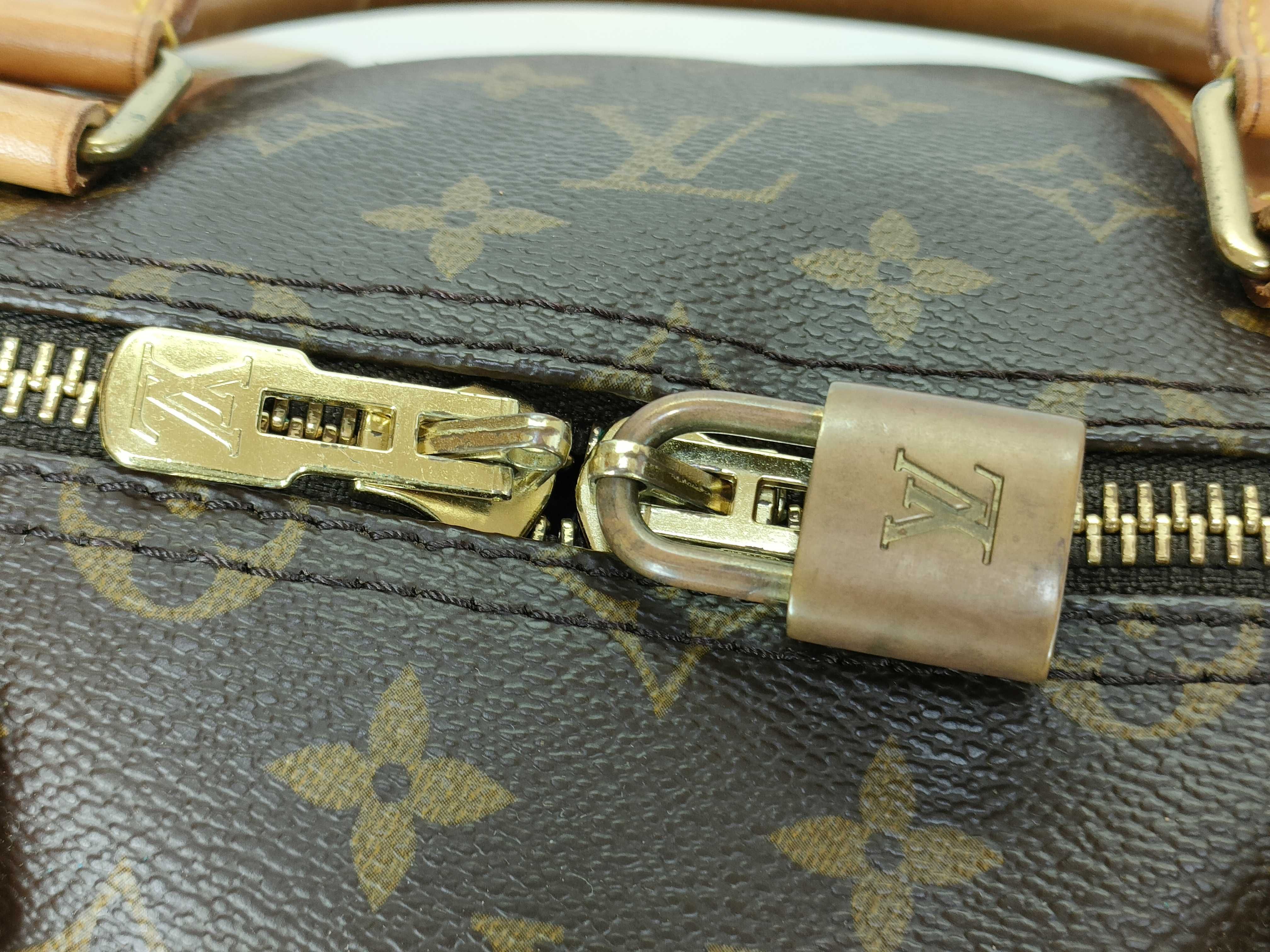 Monogram Keepall Bandoulière 55 M41414 TH0974 Brown Boston Bag — view 14