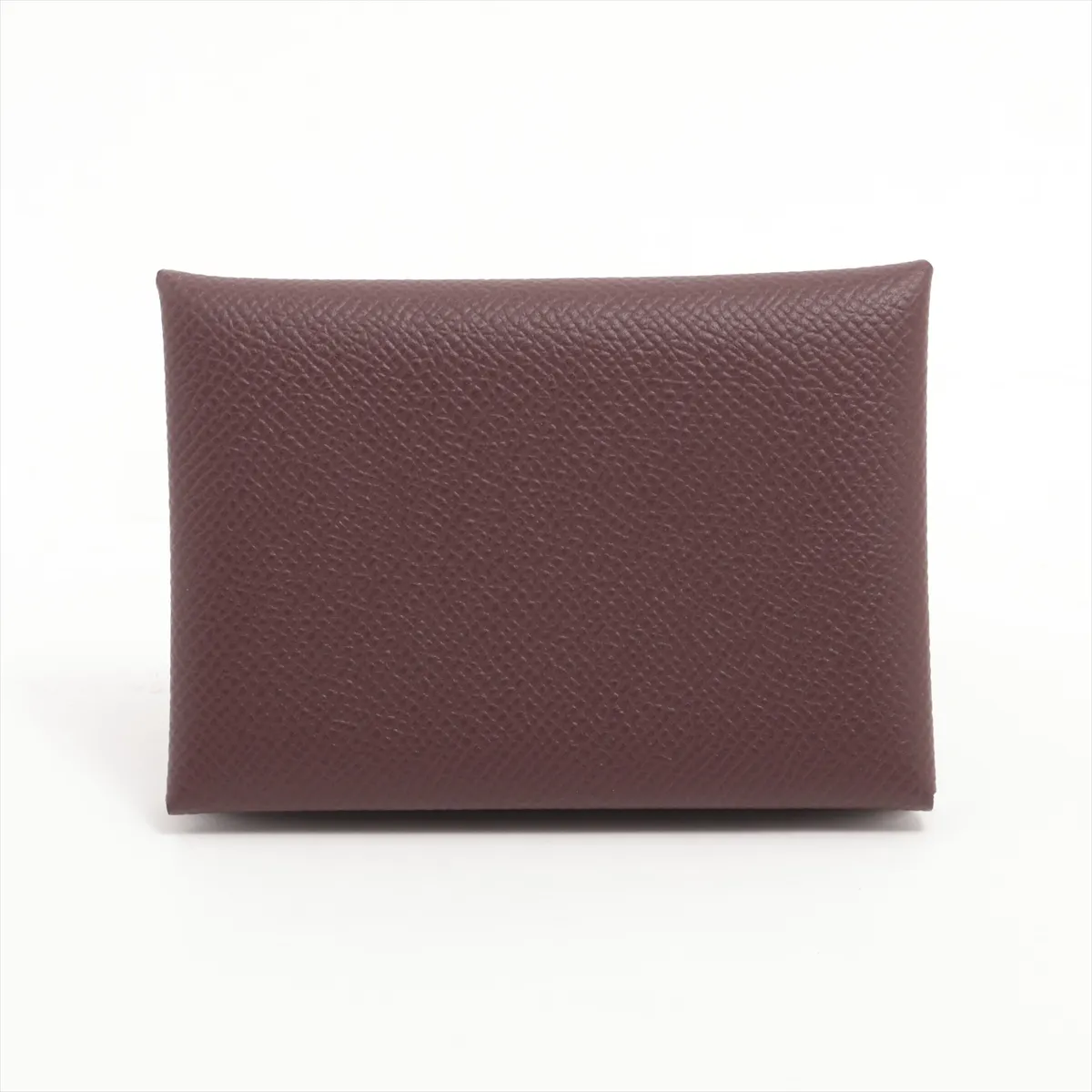 Calvi Duo Vaux Epson Coin Case Brown Silver Hardware W:2024 — view 2