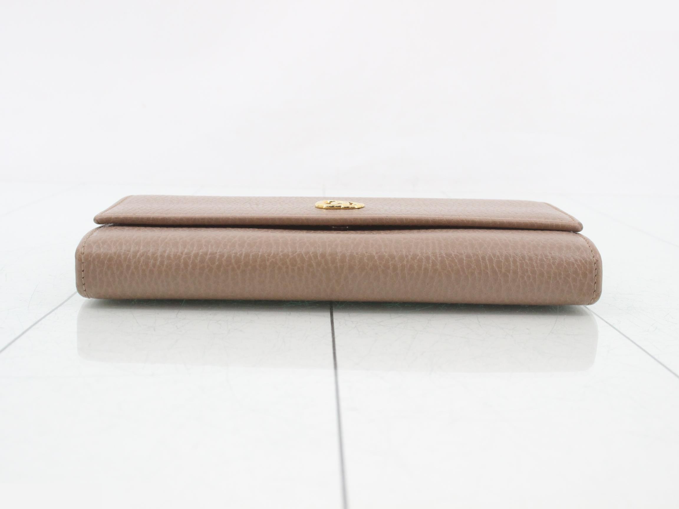 Marmont long wallet, beige, 456116, 525040 — view 3