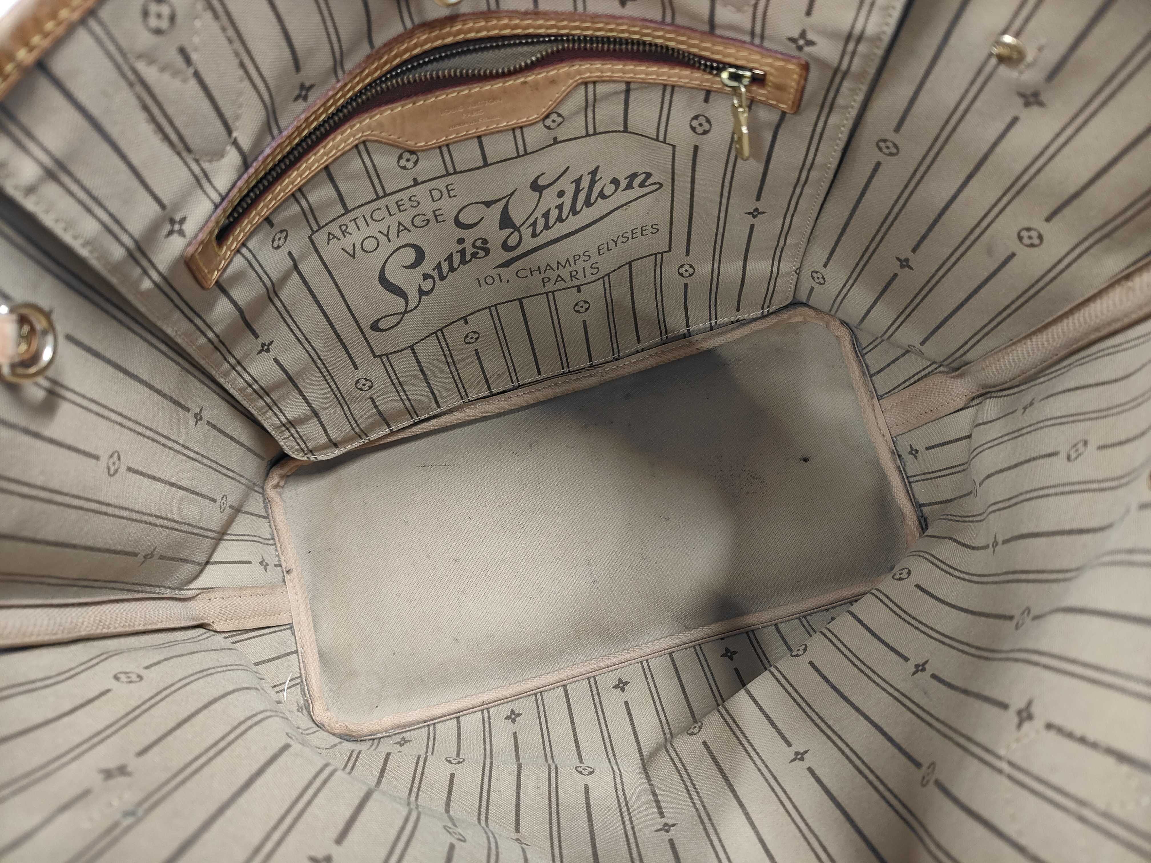 bag, Louis Vuitton Neverfull MM tote bag, Monogram. *Damaged strap. Shoulder bag. — view 8