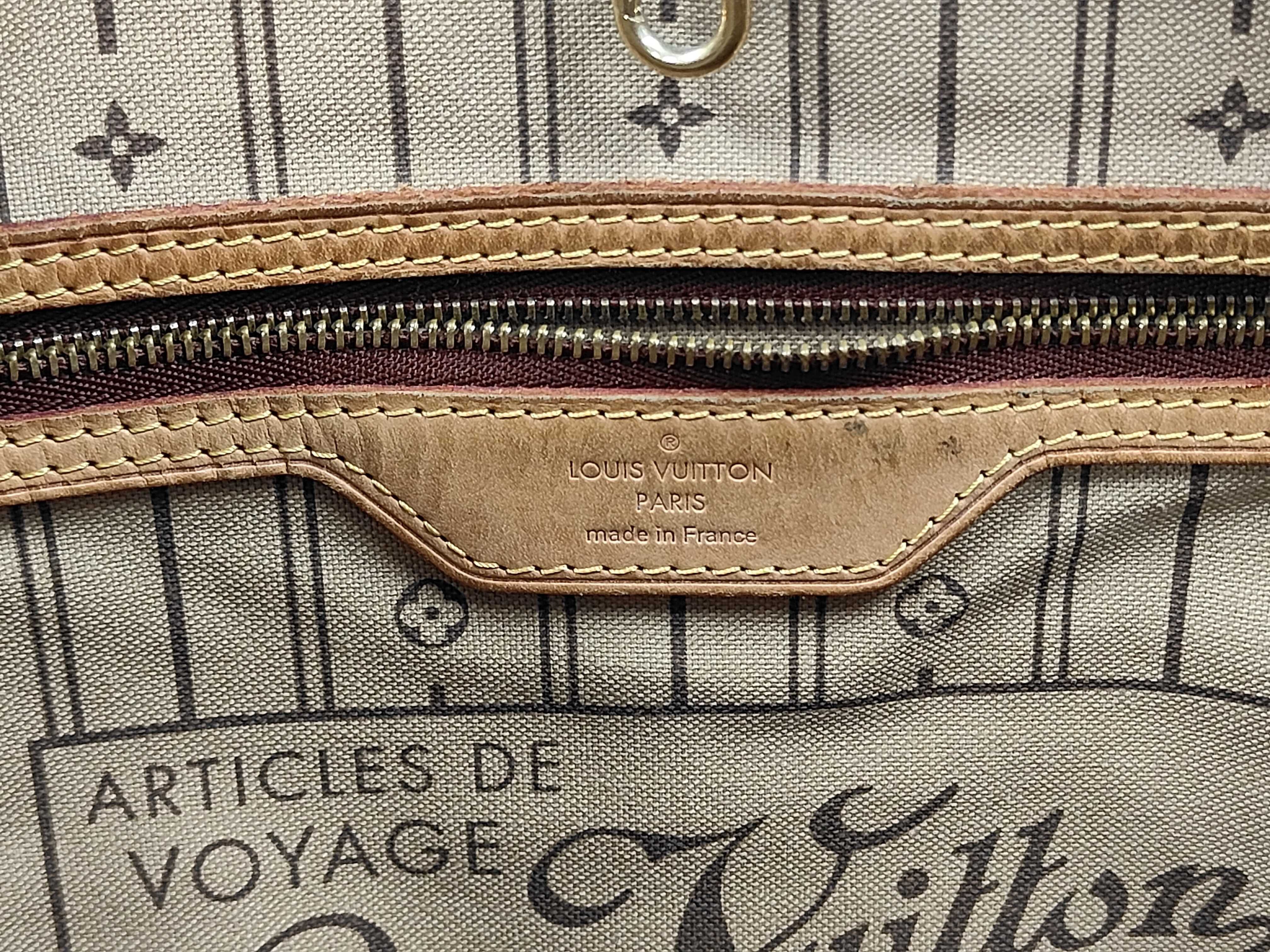 bag, Louis Vuitton Neverfull MM tote bag, Monogram. *Damaged strap. Shoulder bag. — view 9