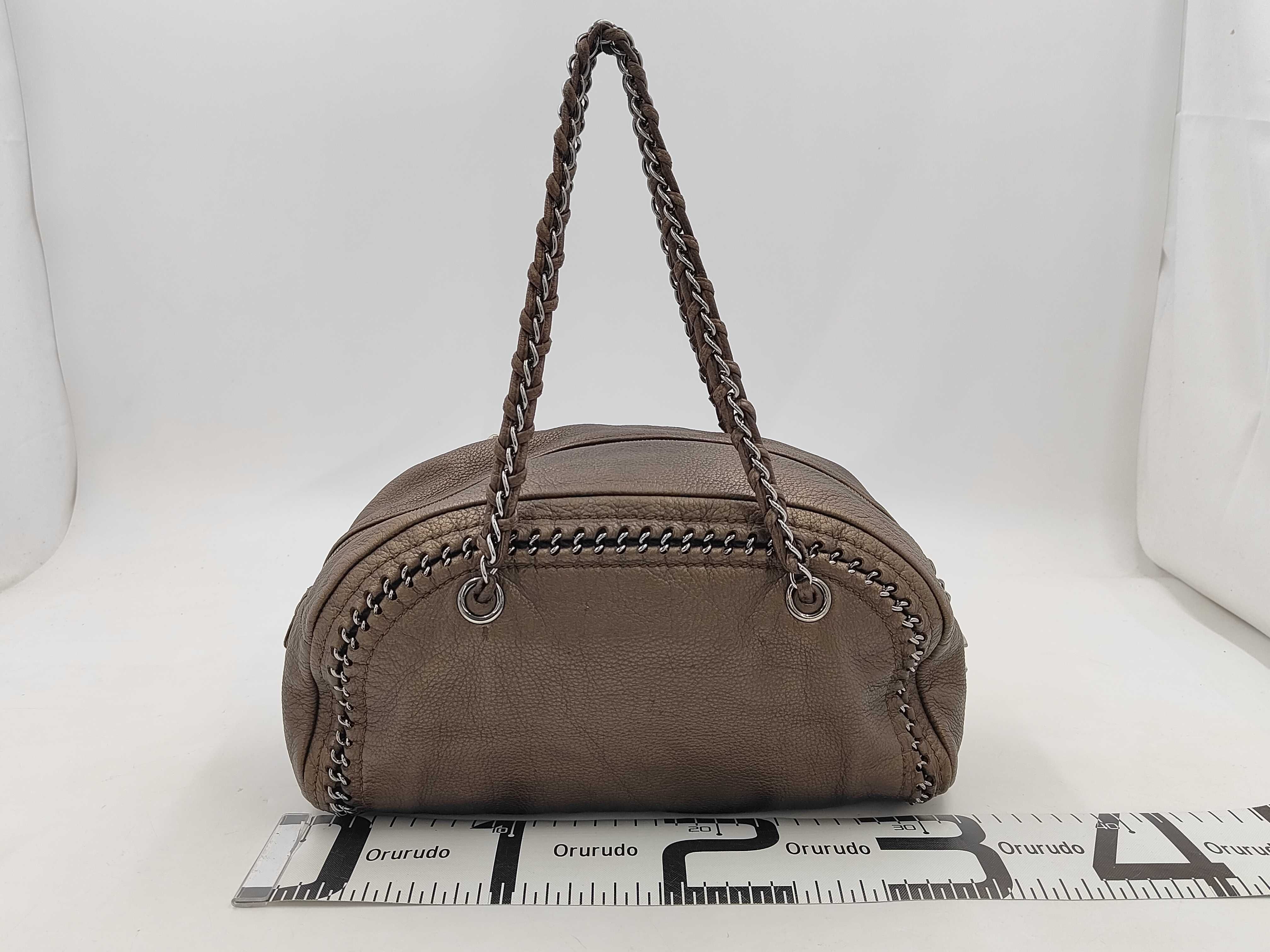 BAG LAMBSKIN LUXURY CHAIN ​​SHOULDER BOSTON Handbag — view 2