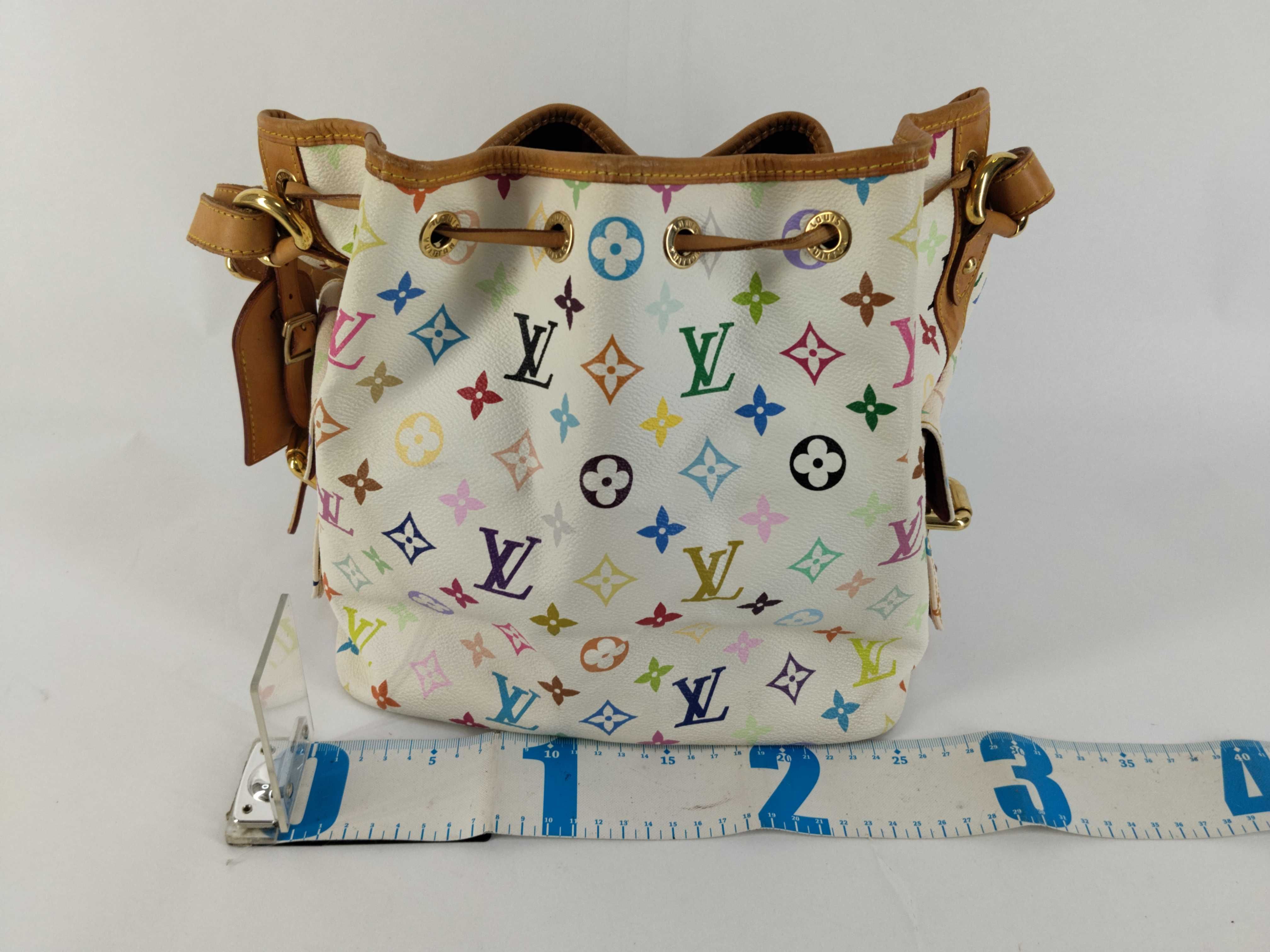 Monogram Multicolor Petit Noé Blanc Shoulder Bag — view 2