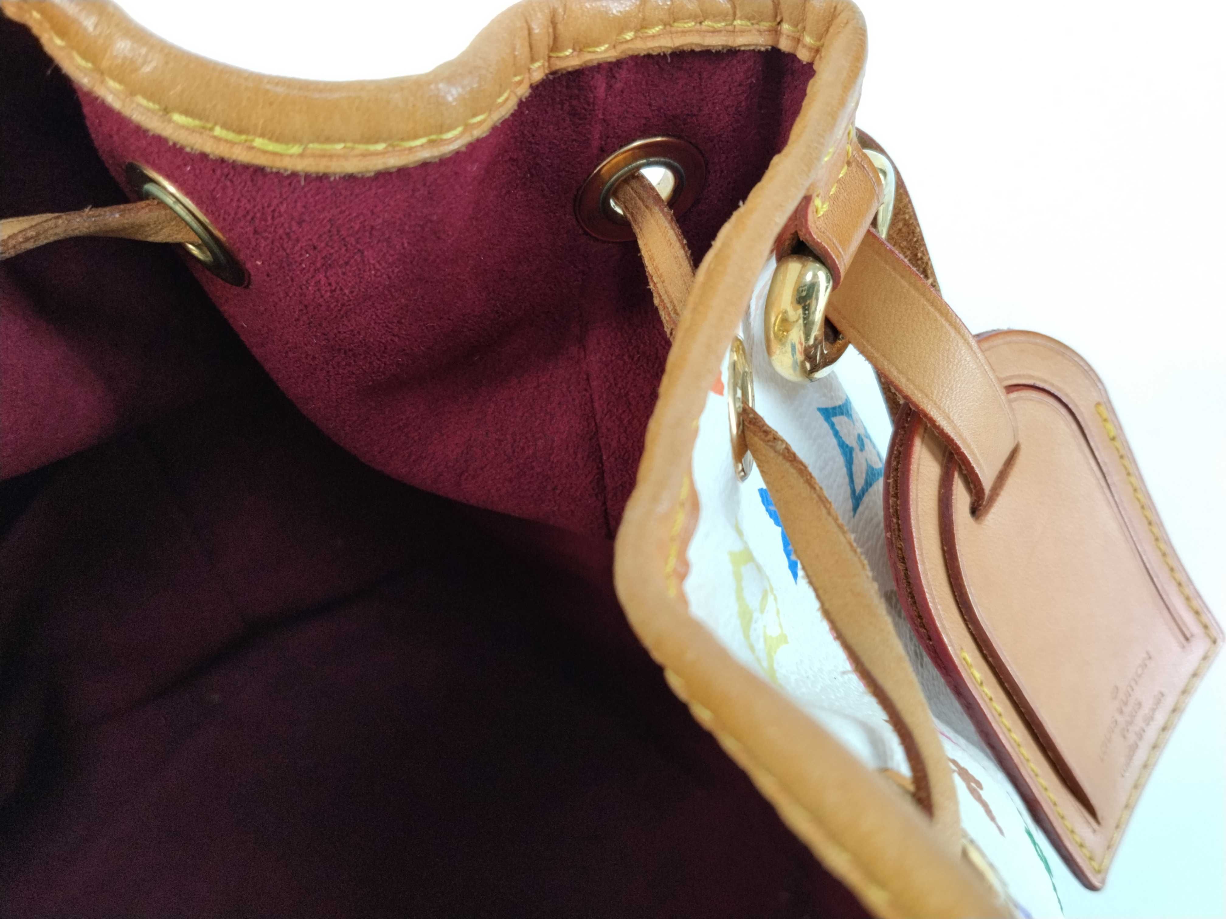 Monogram Multicolor Petit Noé Blanc Shoulder Bag — view 12