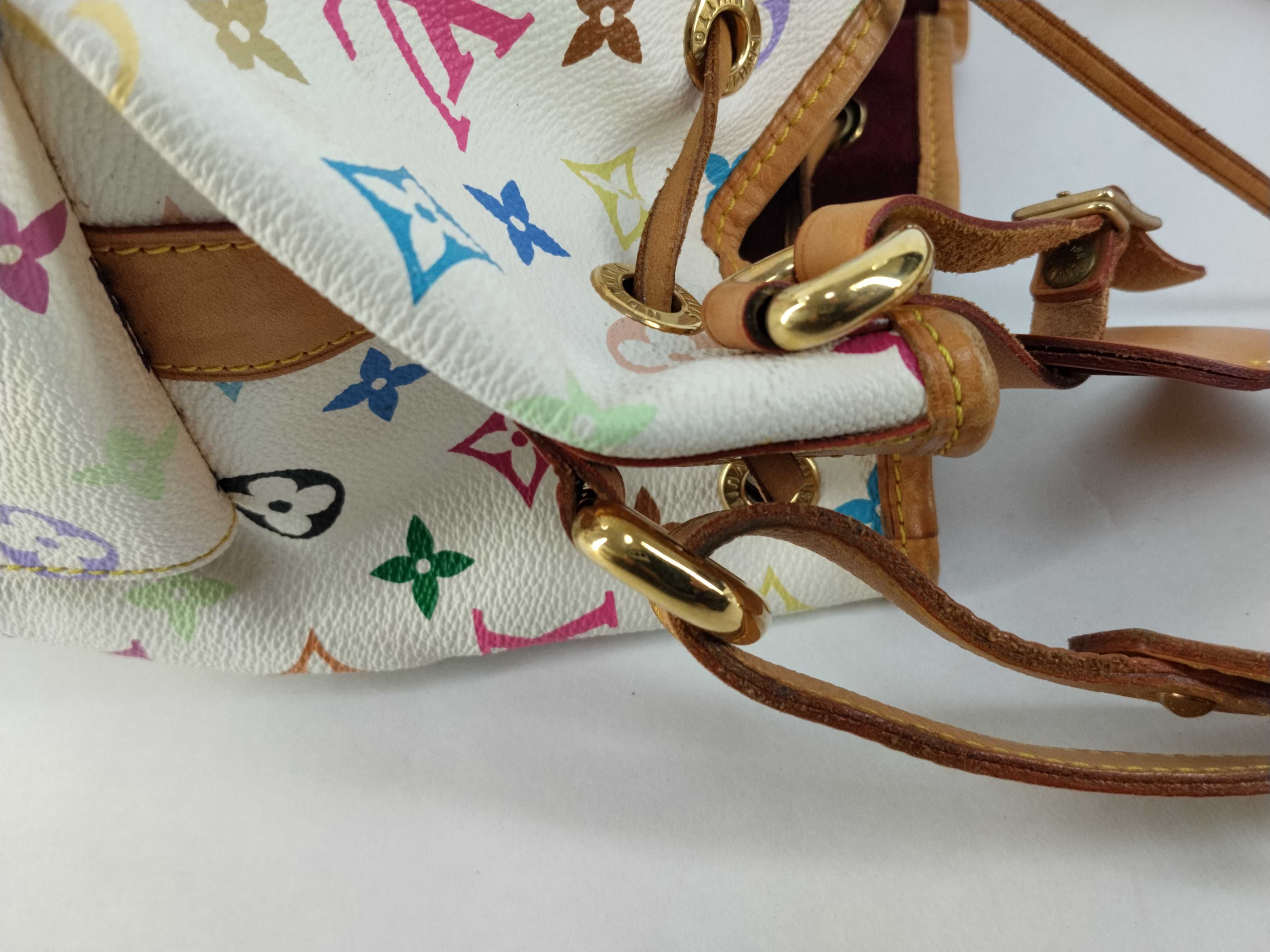 Monogram Multicolor Petit Noé Blanc Shoulder Bag — view 5