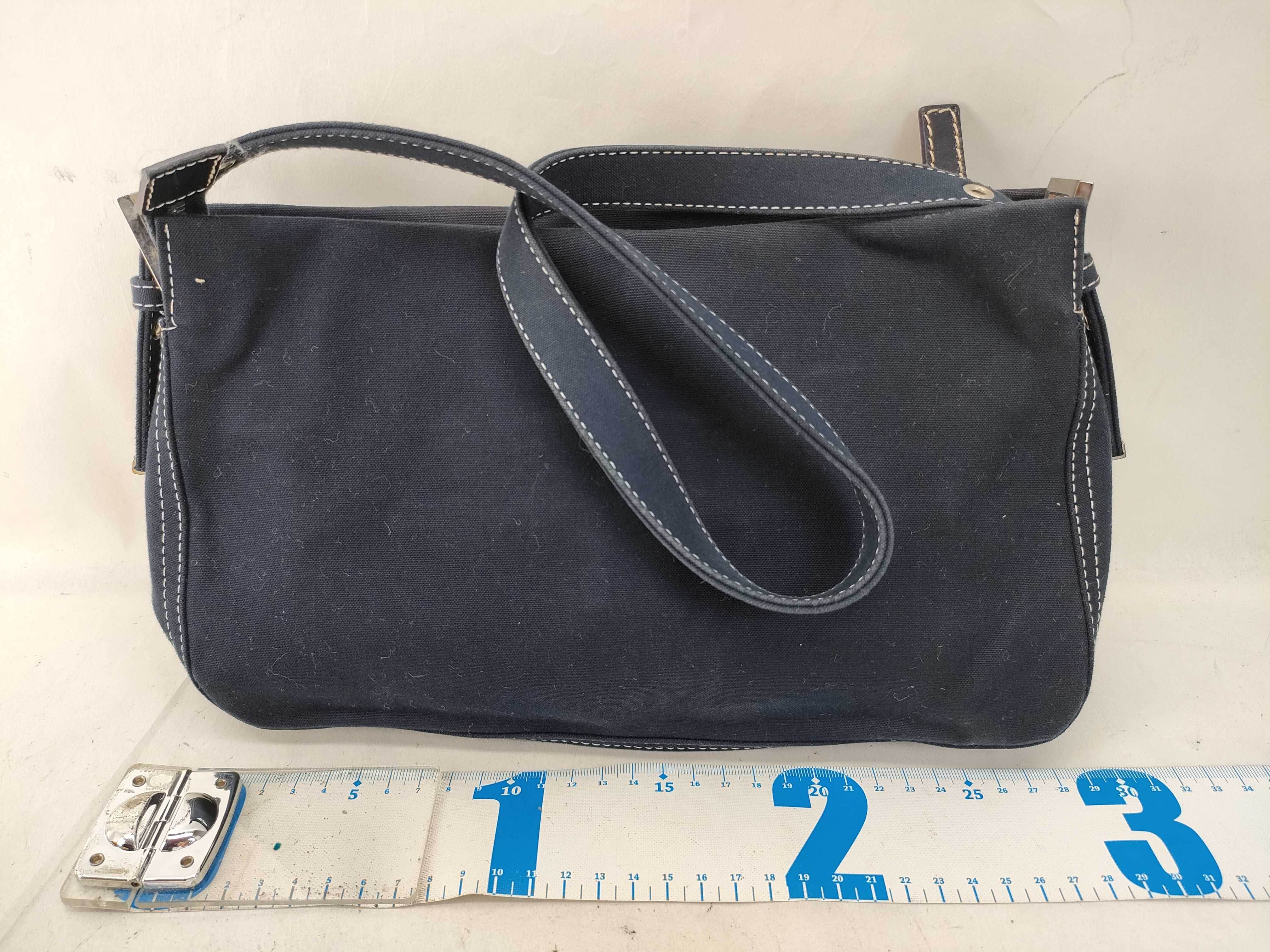 denim handbag, blue shoulder bag — view 2